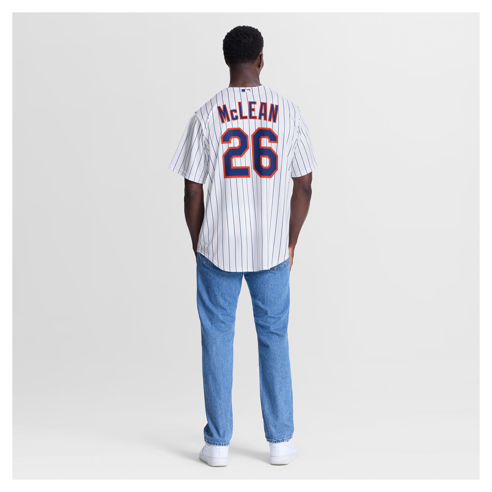 Nolan McLean New York Mets Home Jersey - White - Image 6