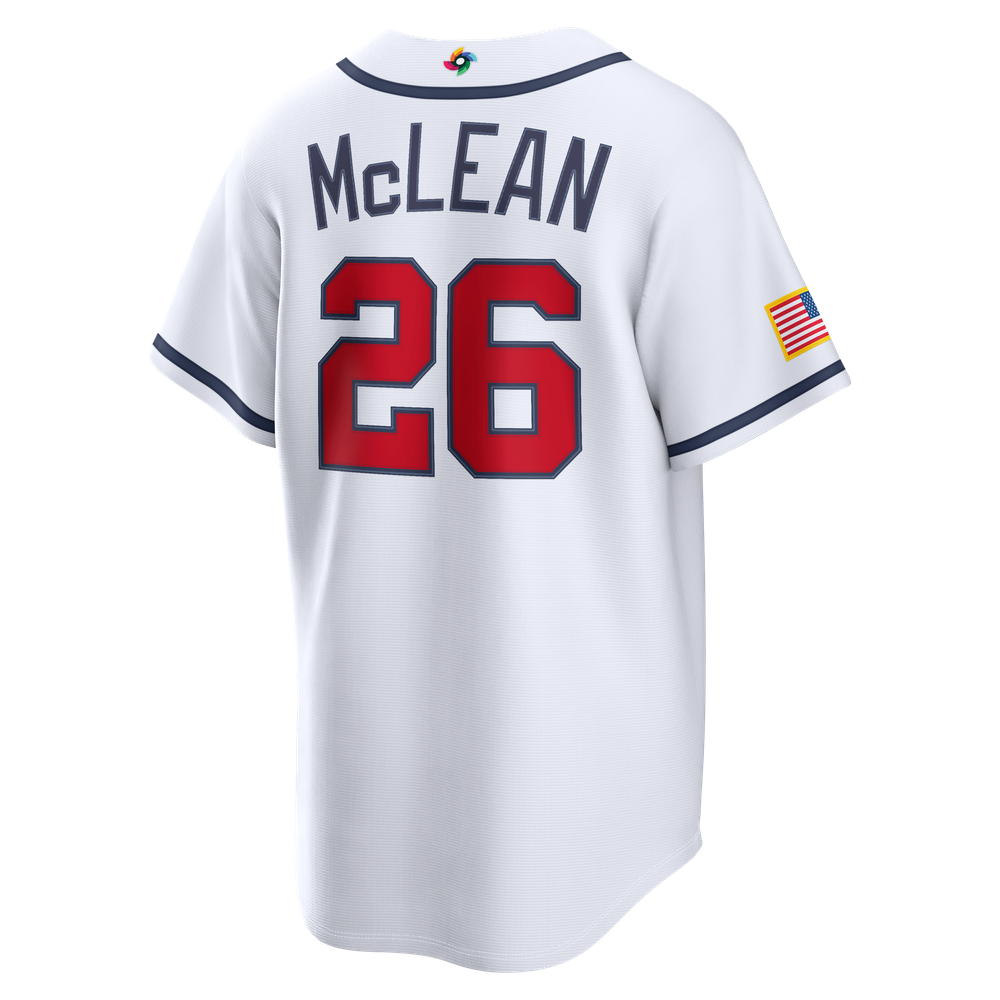 Nolan McLean USA Baseball 2026 World Baseball Classic Home Stadium Jersey - White - Image 4