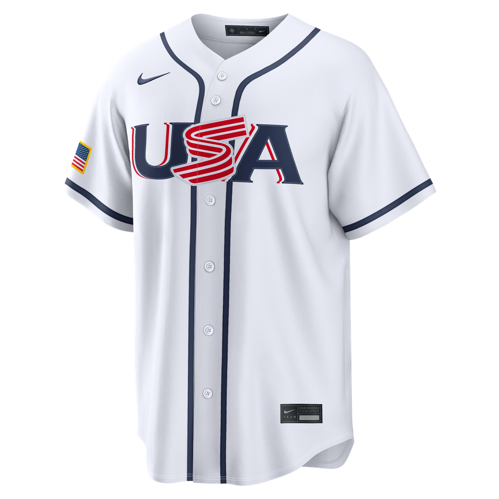 Nolan McLean USA Baseball 2026 World Baseball Classic Home Stadium Jersey - White - Image 3