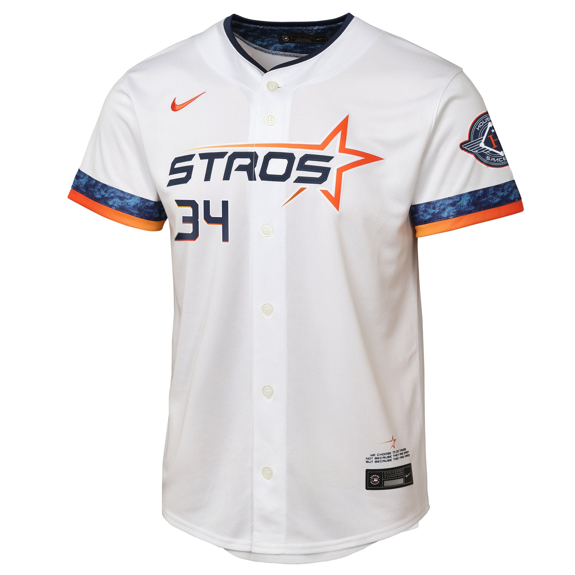 Nolan Ryan Houston Astros Youth 2025 City Connect Limited Player Jersey - White - Image 3