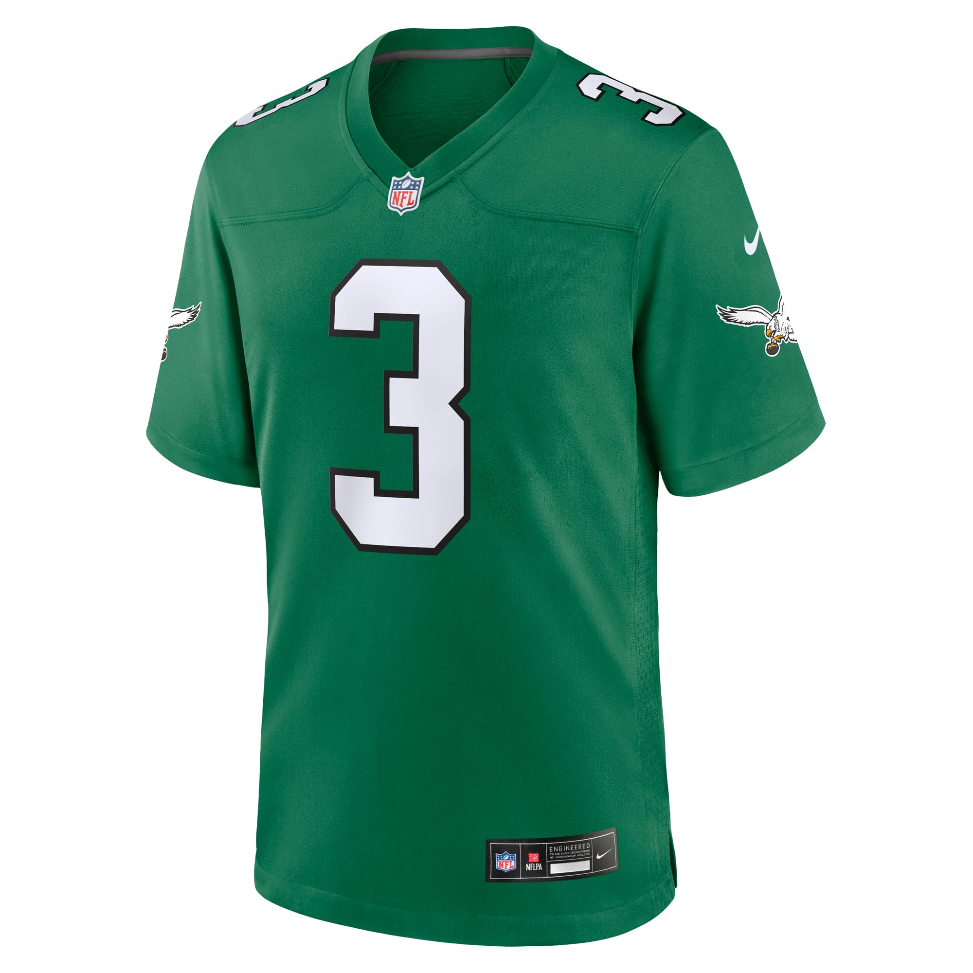 Nolan Smith Philadelphia Eagles Alternate Game Jersey - Kelly Green - Image 3