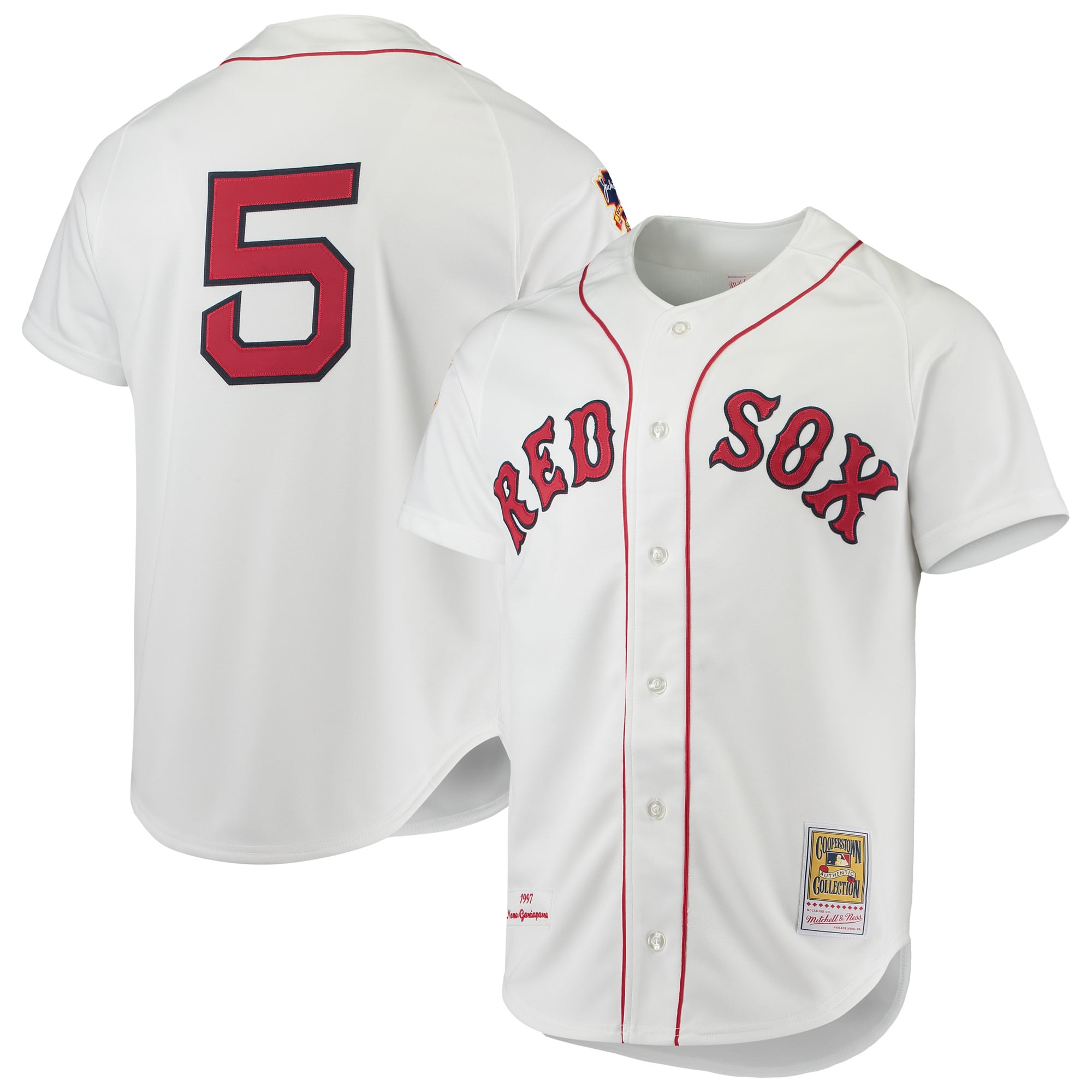 Nomar Garciaparra Boston Red Sox 1997 Cooperstown Collection Jersey - White - Image 2