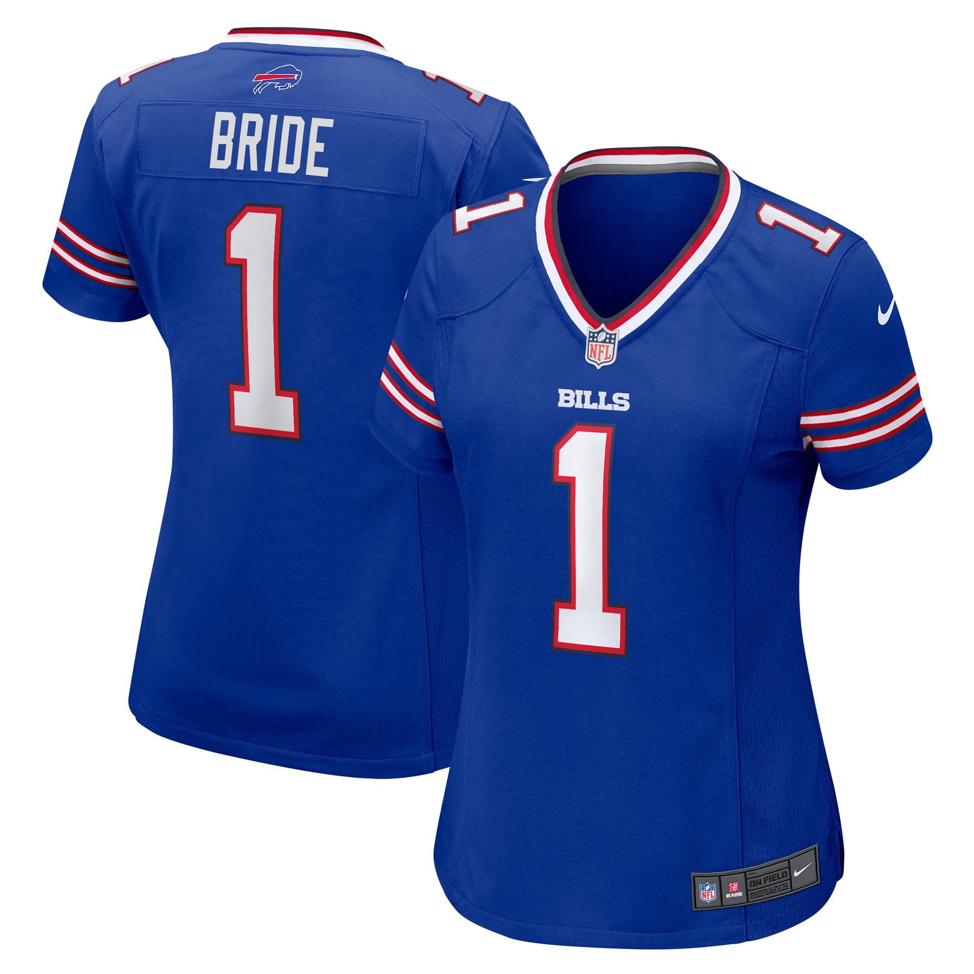 Number 1 Bride Buffalo Bills Women's Game Jersey - Royal - Image 2