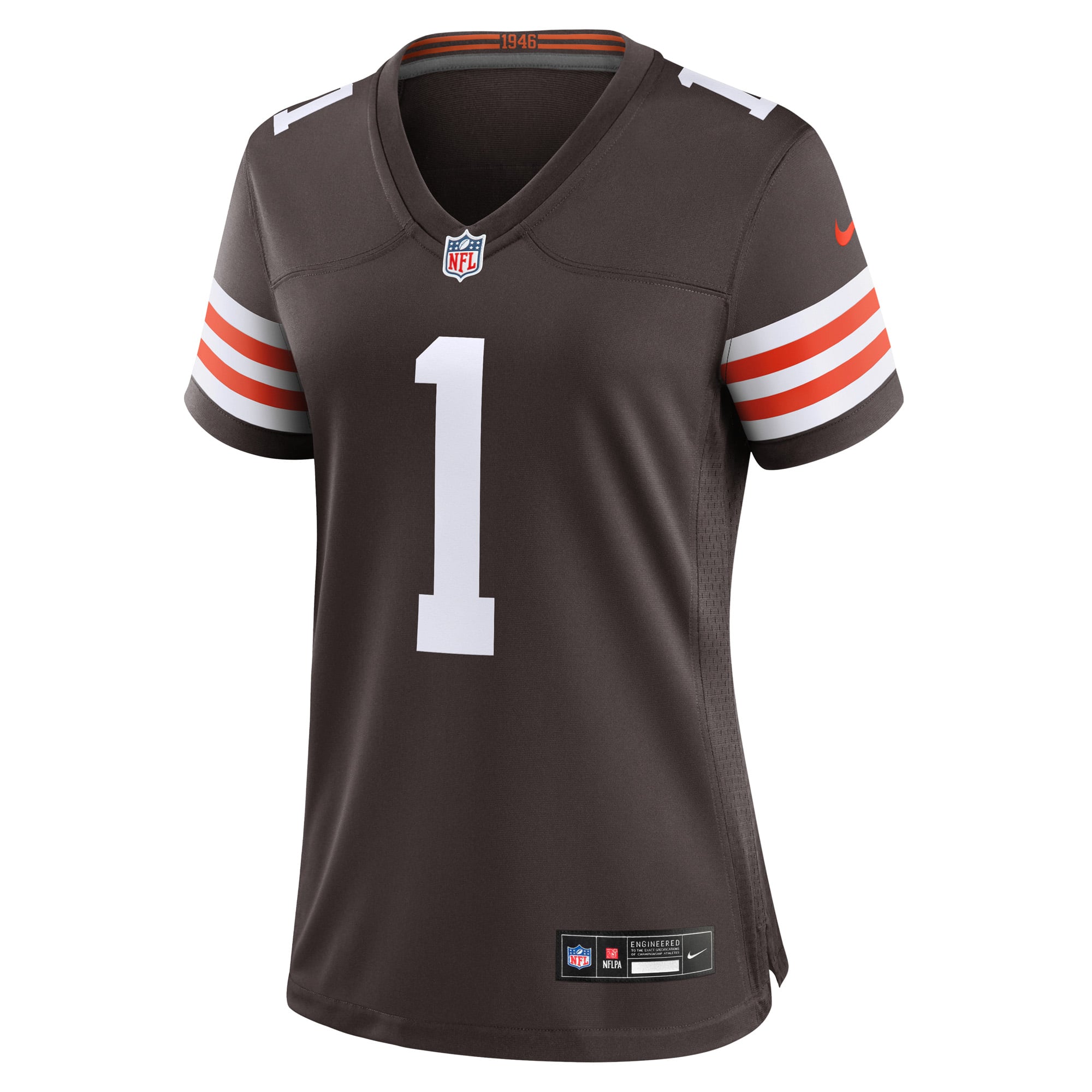 Number 1 Bride Cleveland Browns Women's Game Jersey - Brown - Image 3