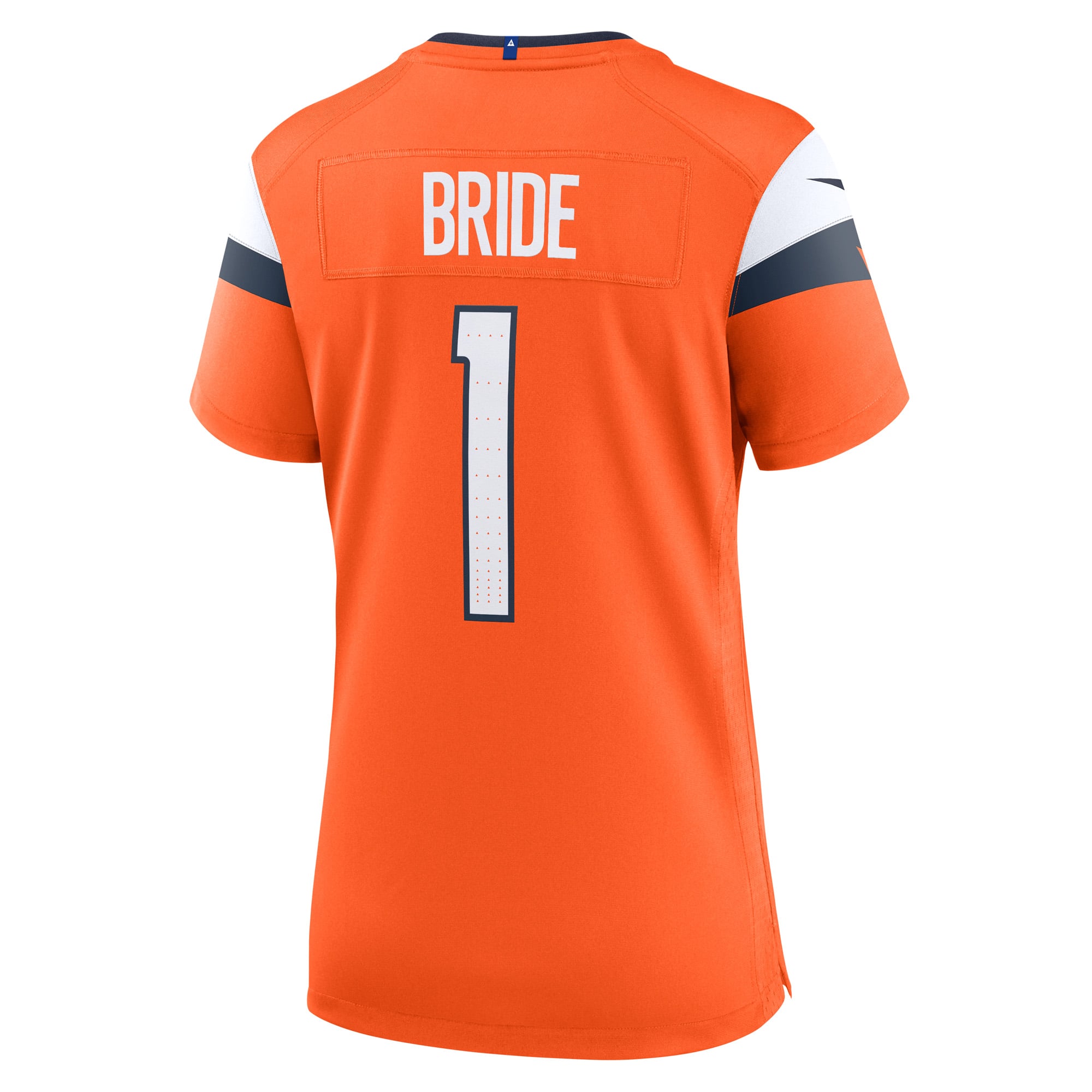 Number 1 Bride Denver Broncos Women's Game Jersey - Orange - Image 4