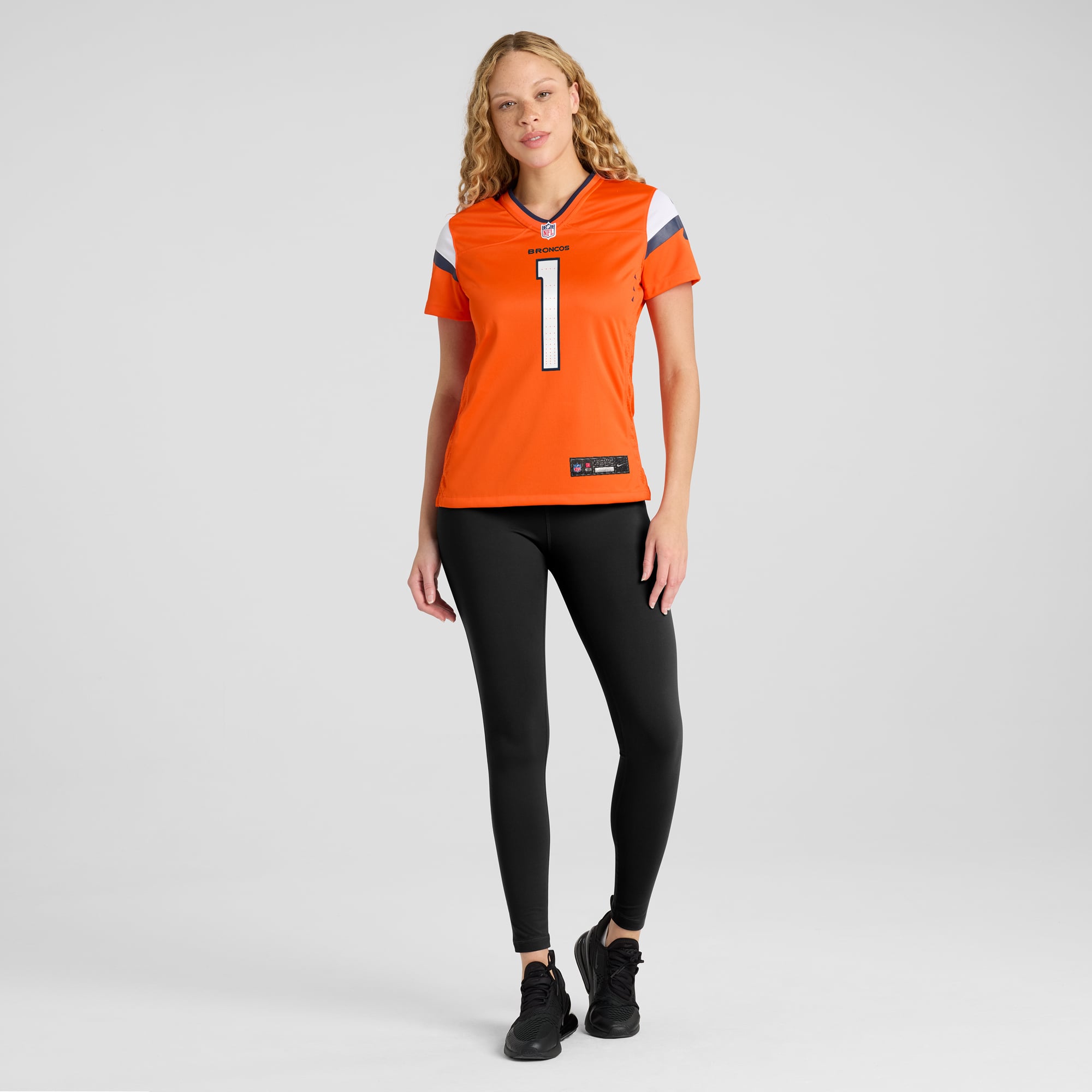 Number 1 Bride Denver Broncos Women's Game Jersey - Orange - Image 5