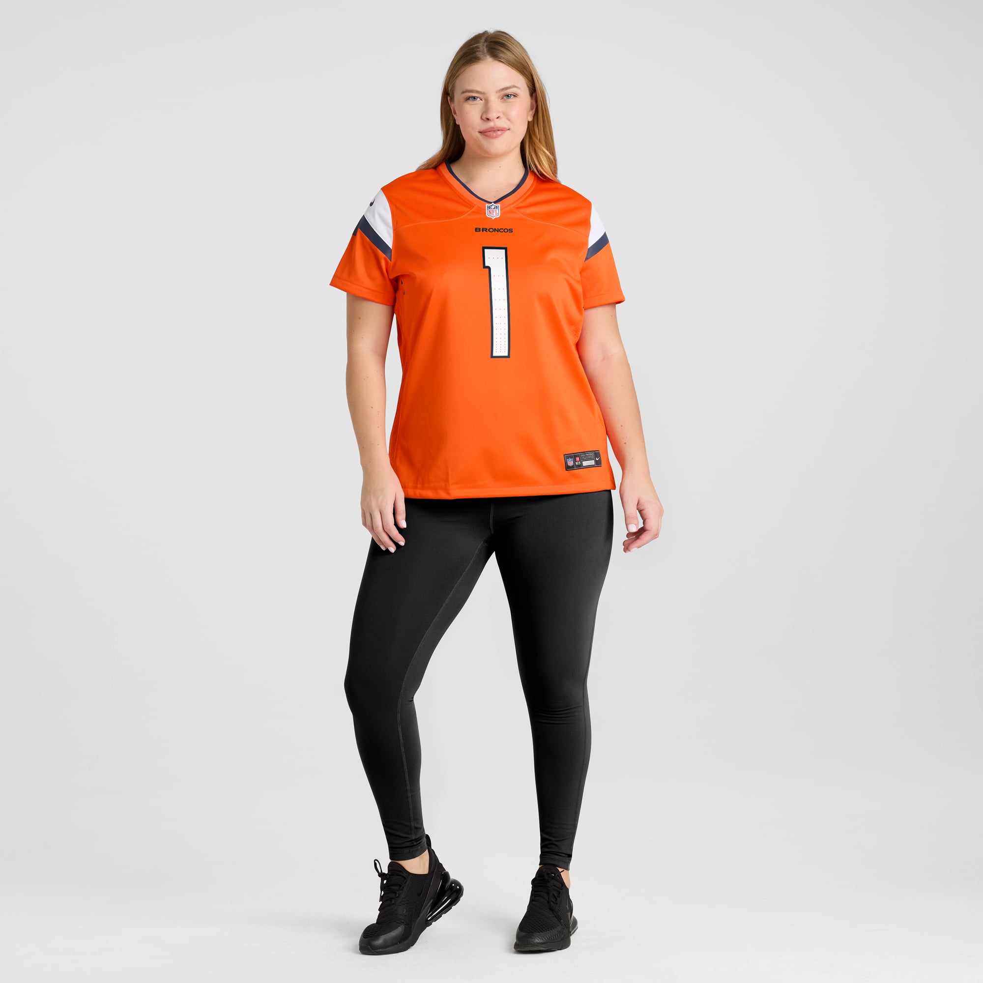 Number 1 Bride Denver Broncos Women's Game Jersey - Orange - Image 7
