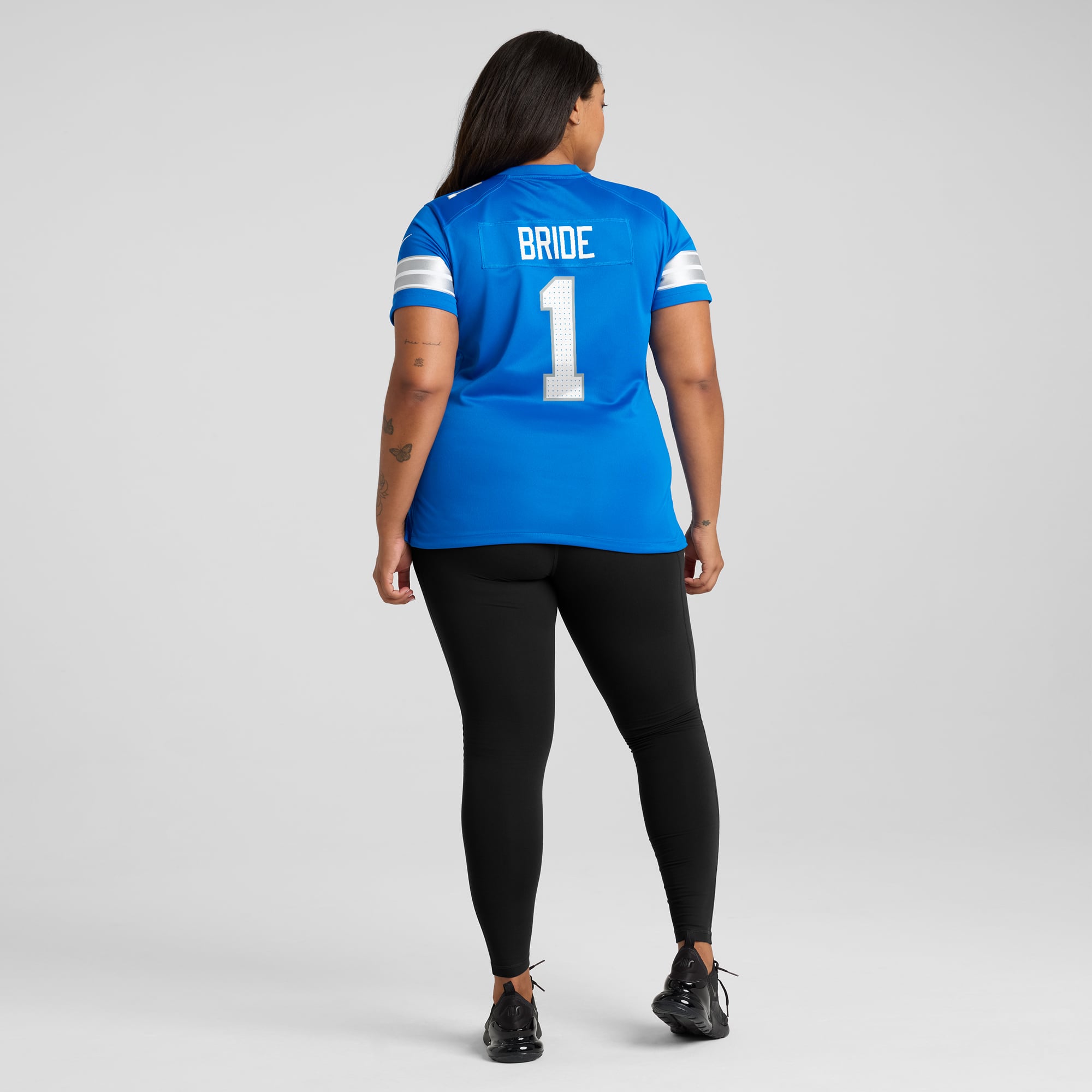 Number 1 Bride Detroit Lions Women's Game Jersey - Blue - Image 8