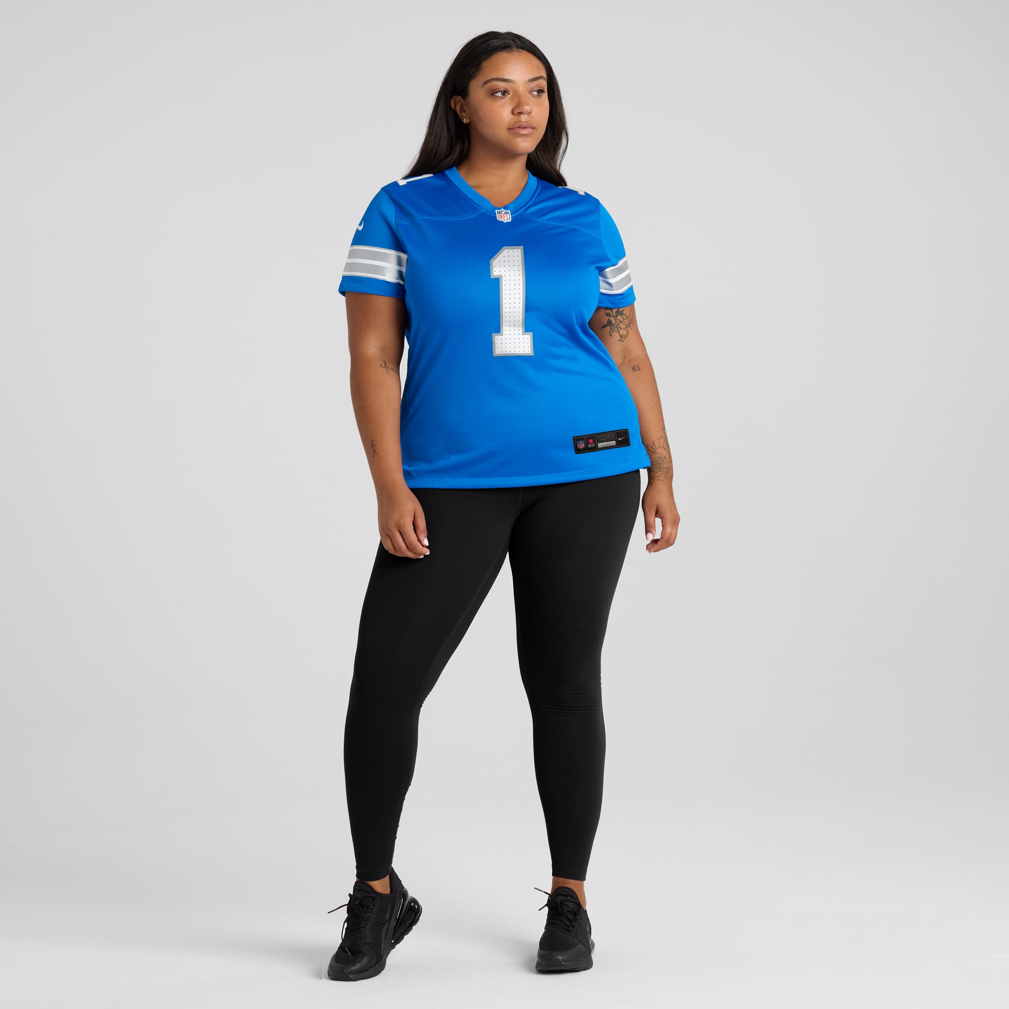 Number 1 Bride Detroit Lions Women's Game Jersey - Blue - Image 7