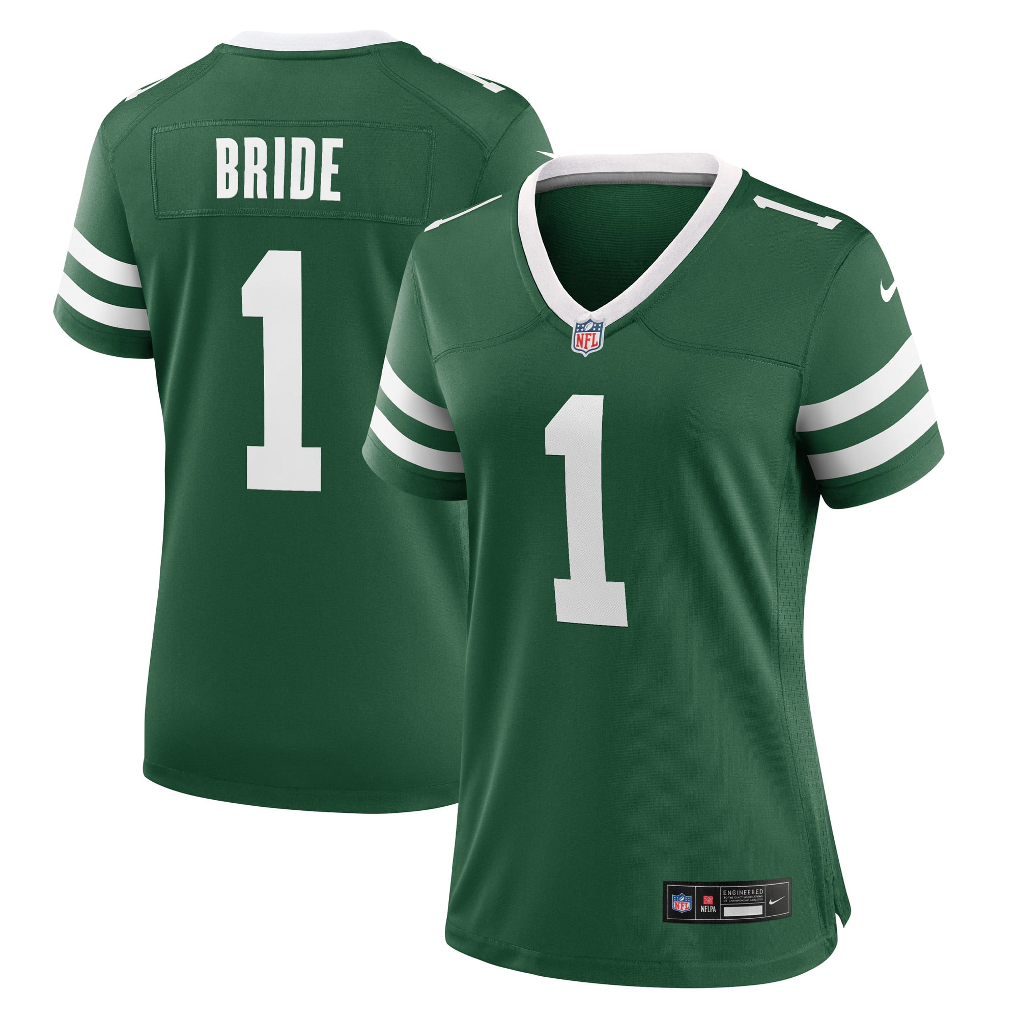 Number 1 Bride New York Jets Women's Game Jersey - Legacy Green - Image 2