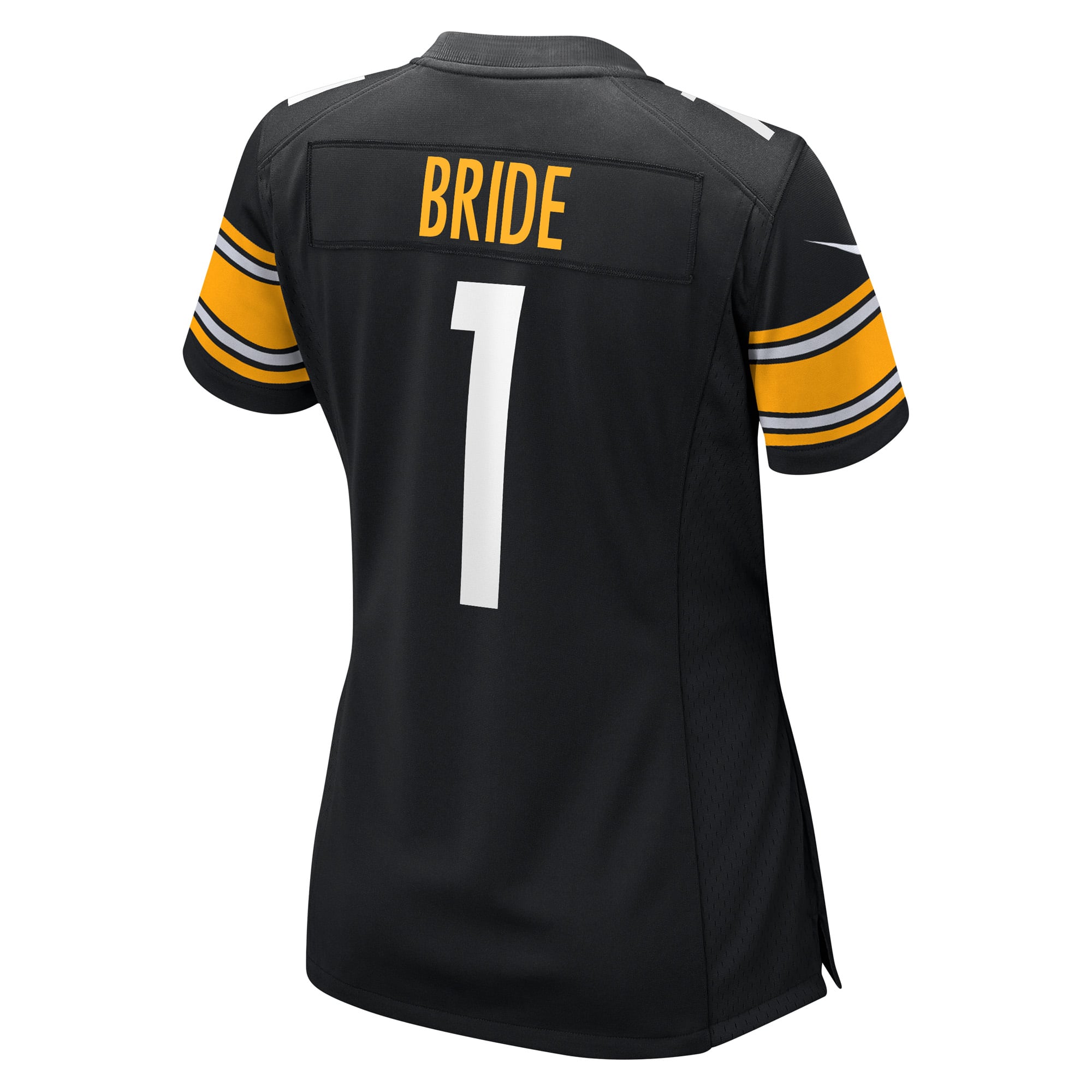 Number 1 Bride Pittsburgh Steelers Women's Game Jersey - Black - Image 4