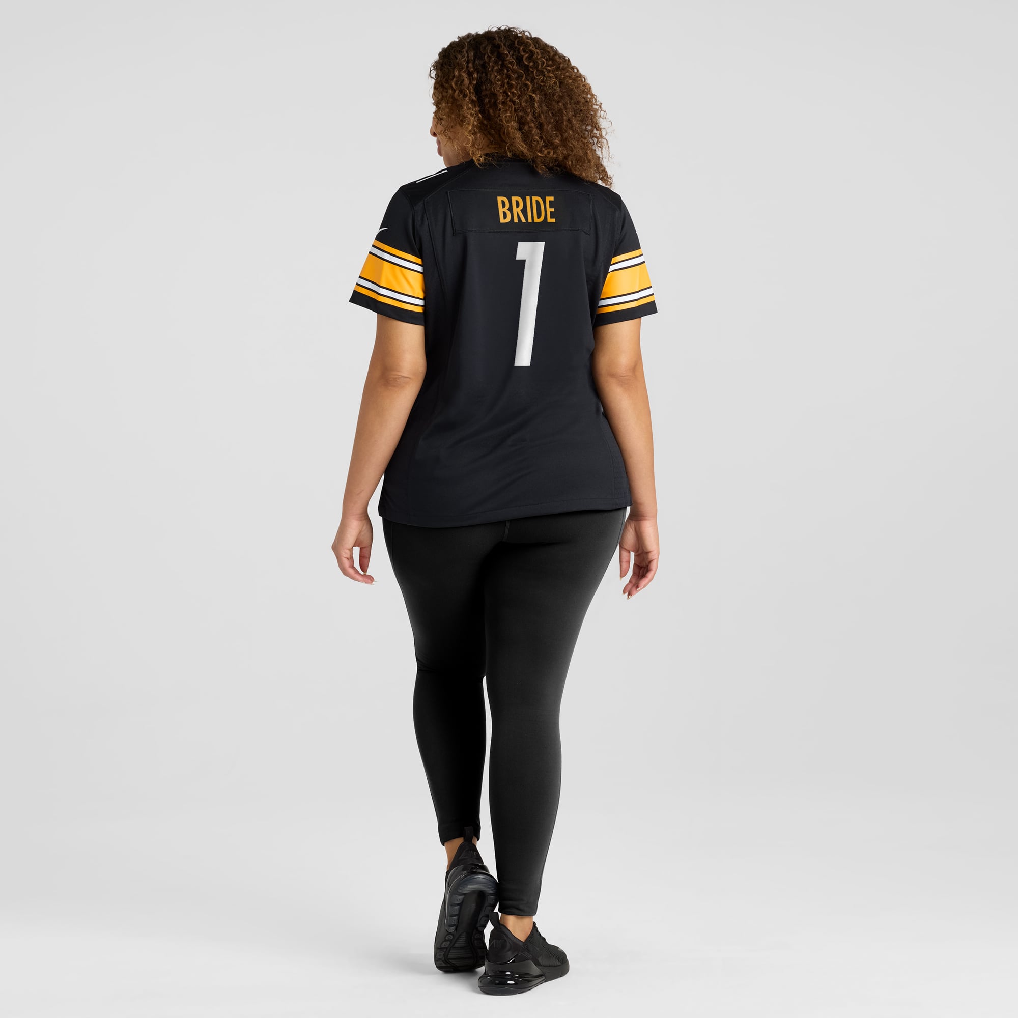 Number 1 Bride Pittsburgh Steelers Women's Game Jersey - Black - Image 8