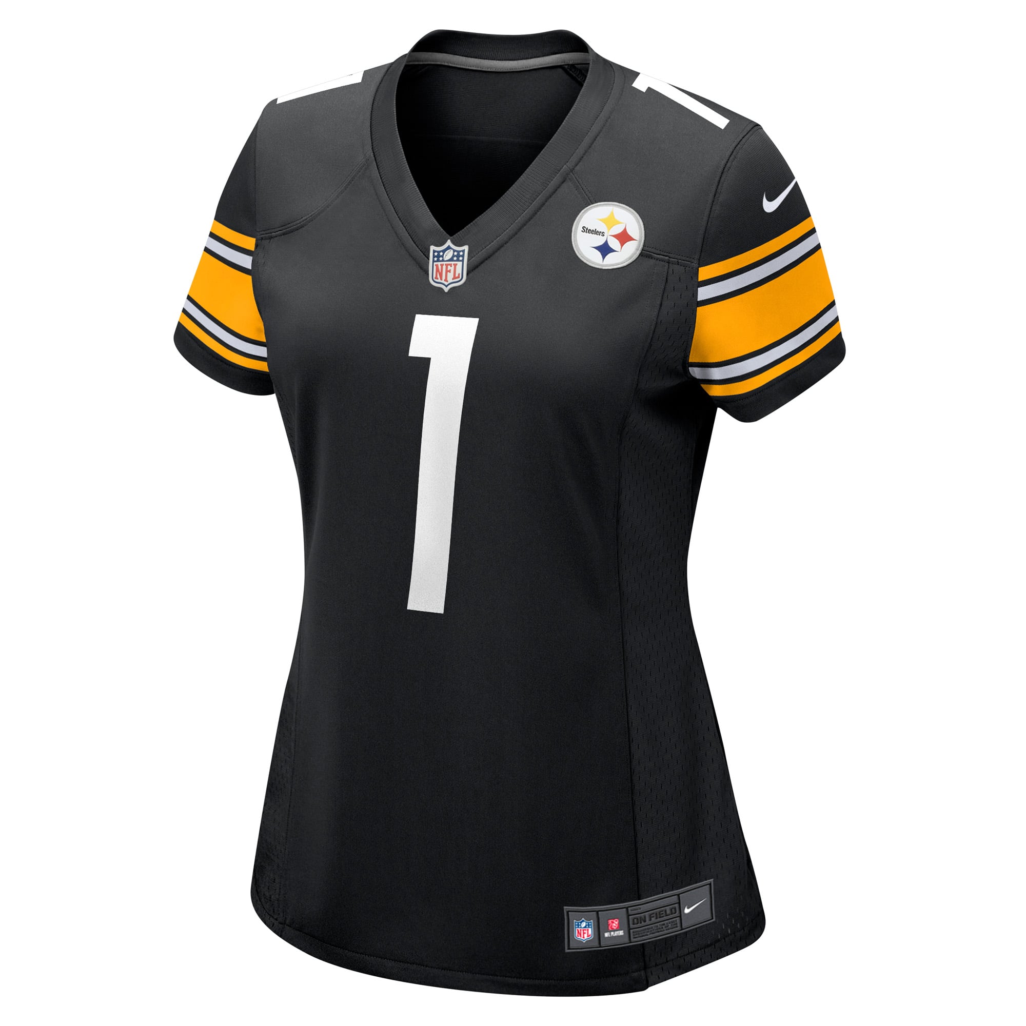 Number 1 Bride Pittsburgh Steelers Women's Game Jersey - Black - Image 3