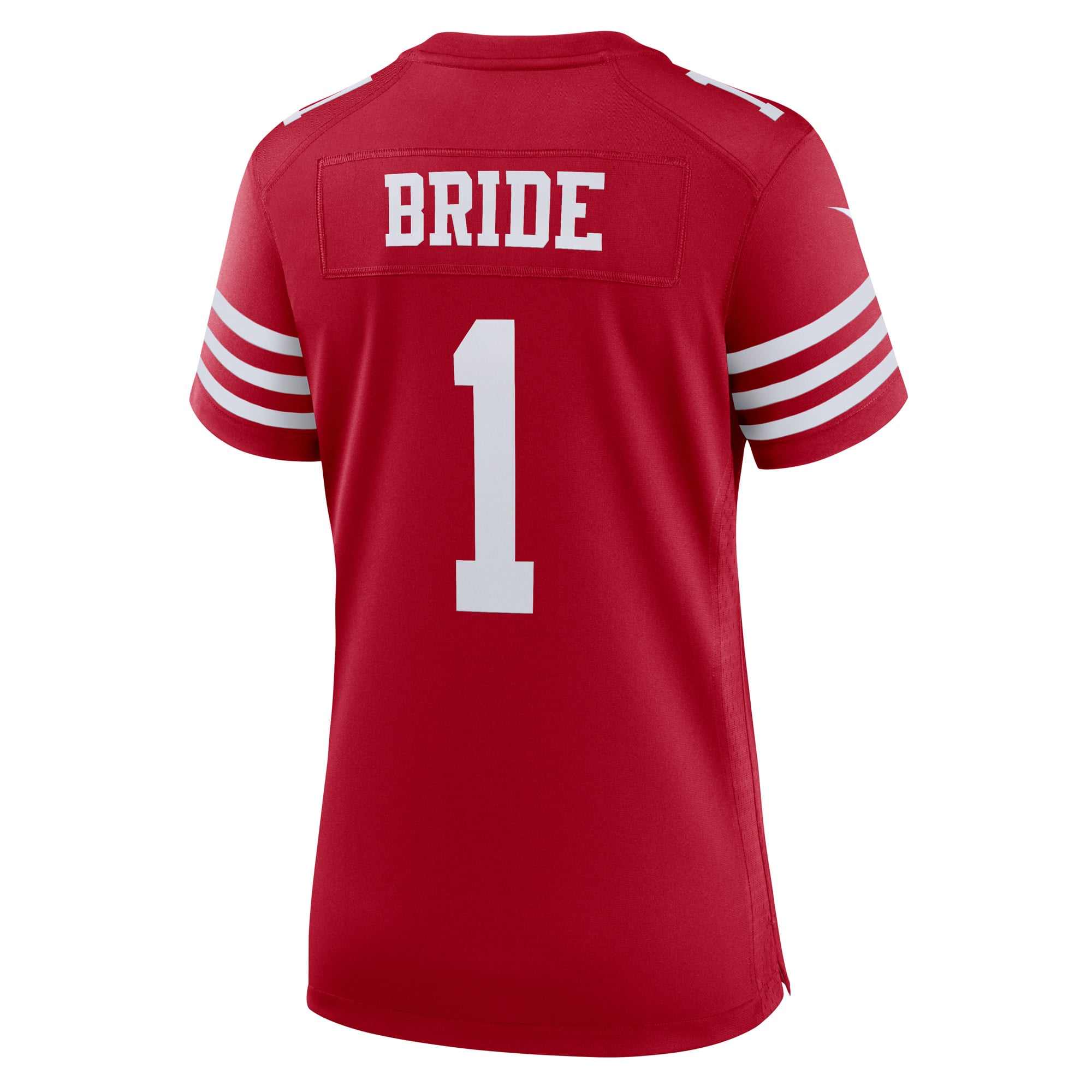 Number 1 Bride San Francisco 49ers Women's Game Jersey - Scarlet - Image 4