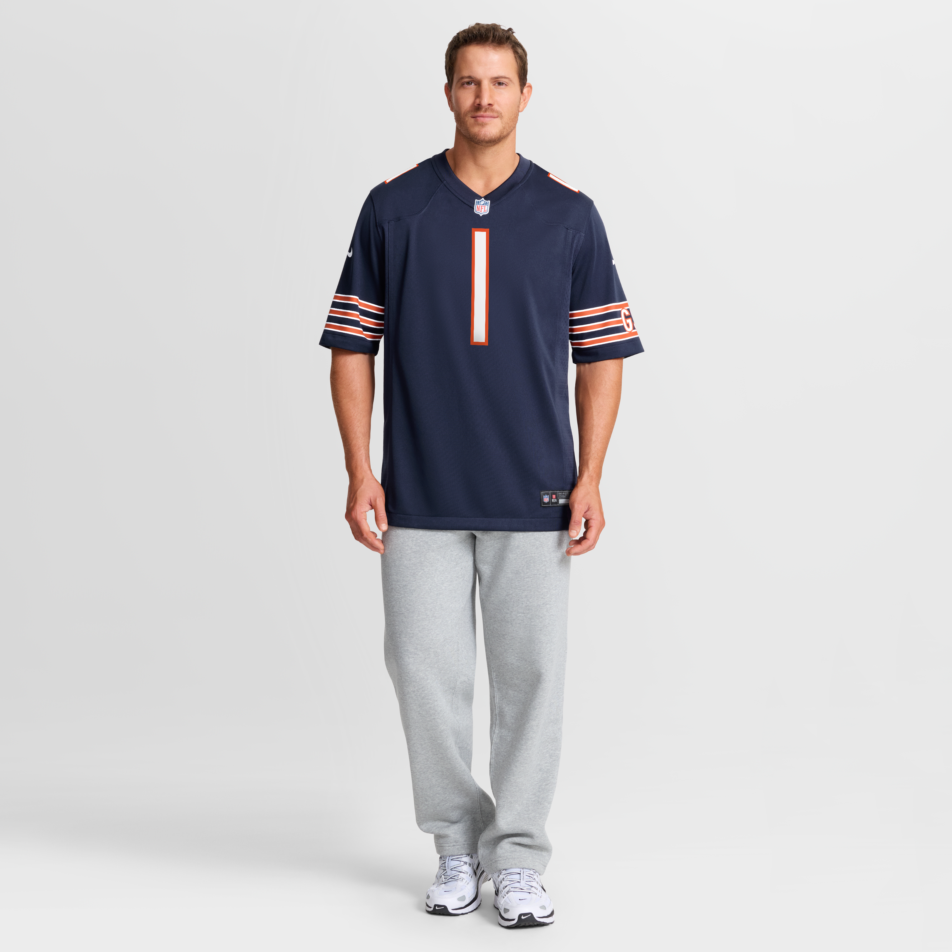 Number 1 Dad Chicago Bears Game Jersey - Navy - Image 8