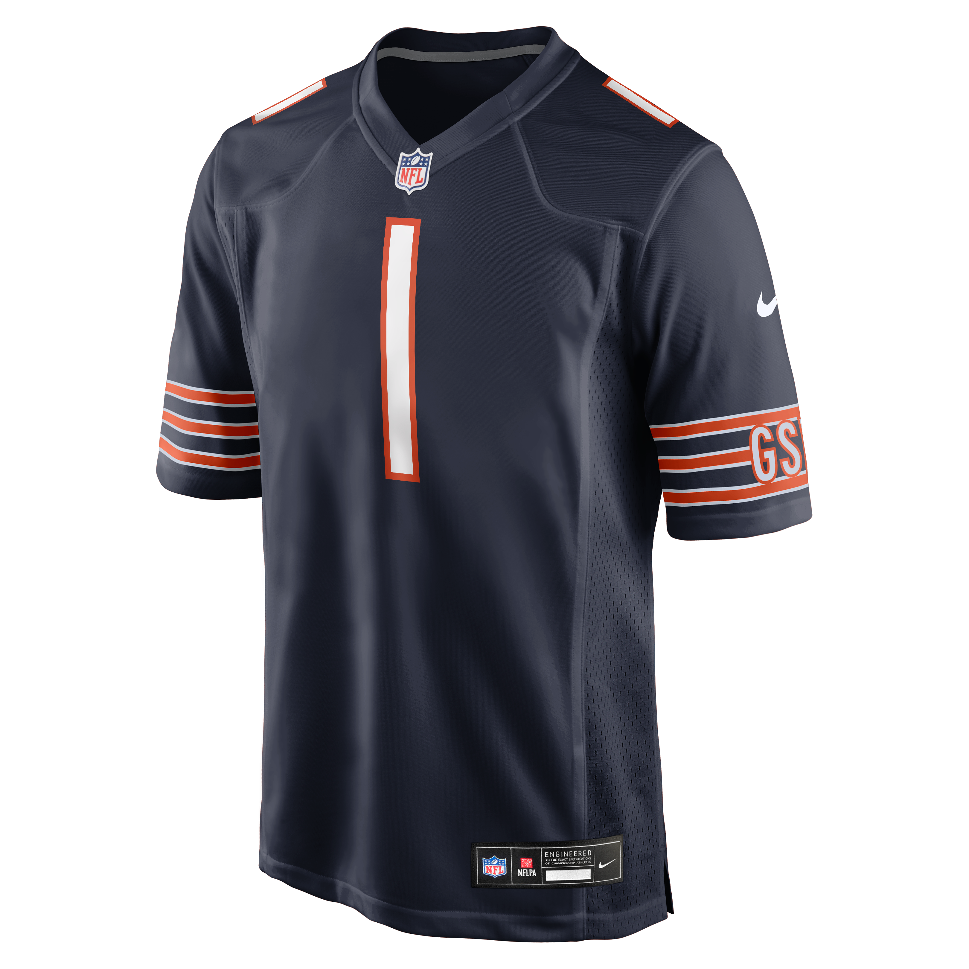 Number 1 Dad Chicago Bears Game Jersey - Navy - Image 3
