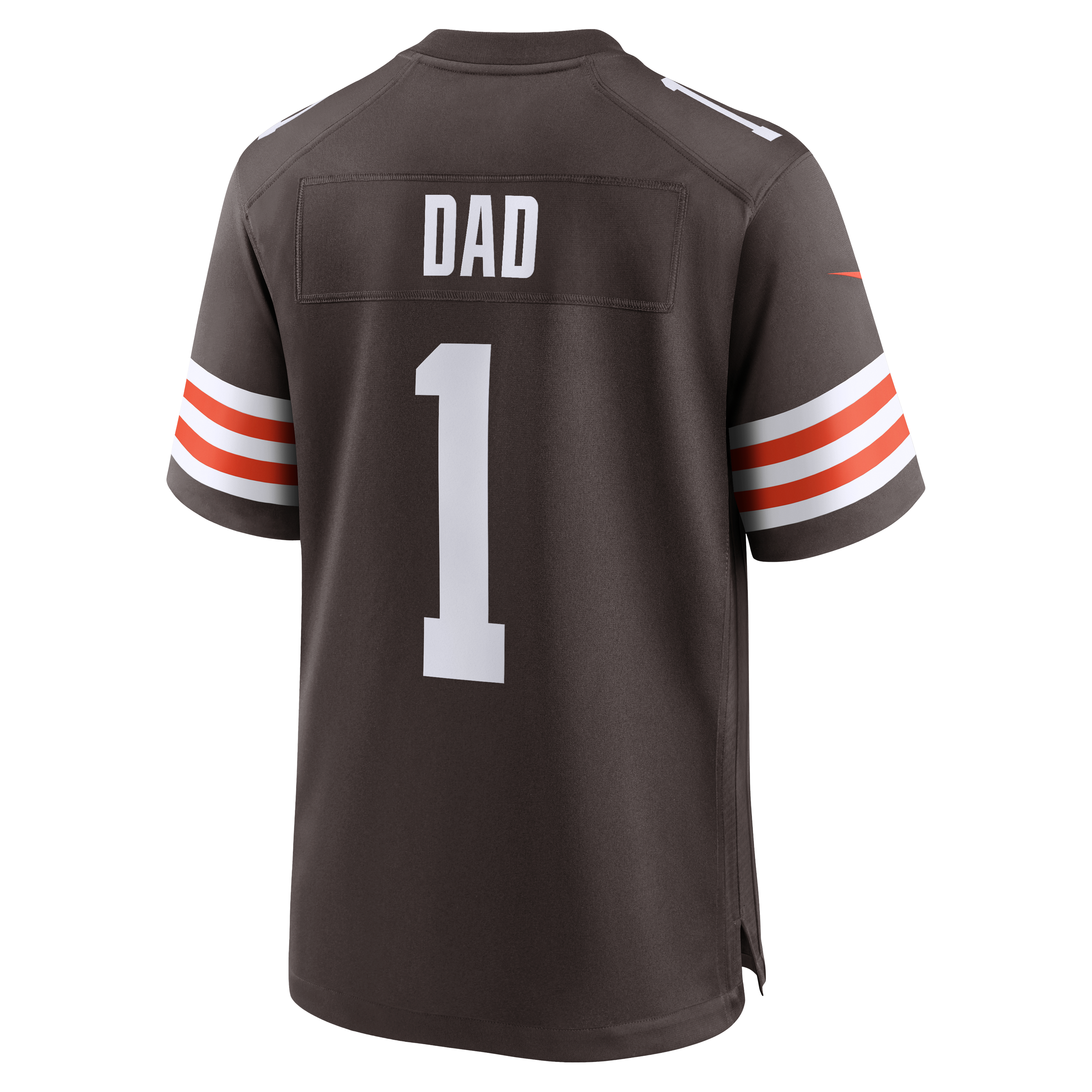 Number 1 Dad Cleveland Browns Game Jersey - Brown - Image 4