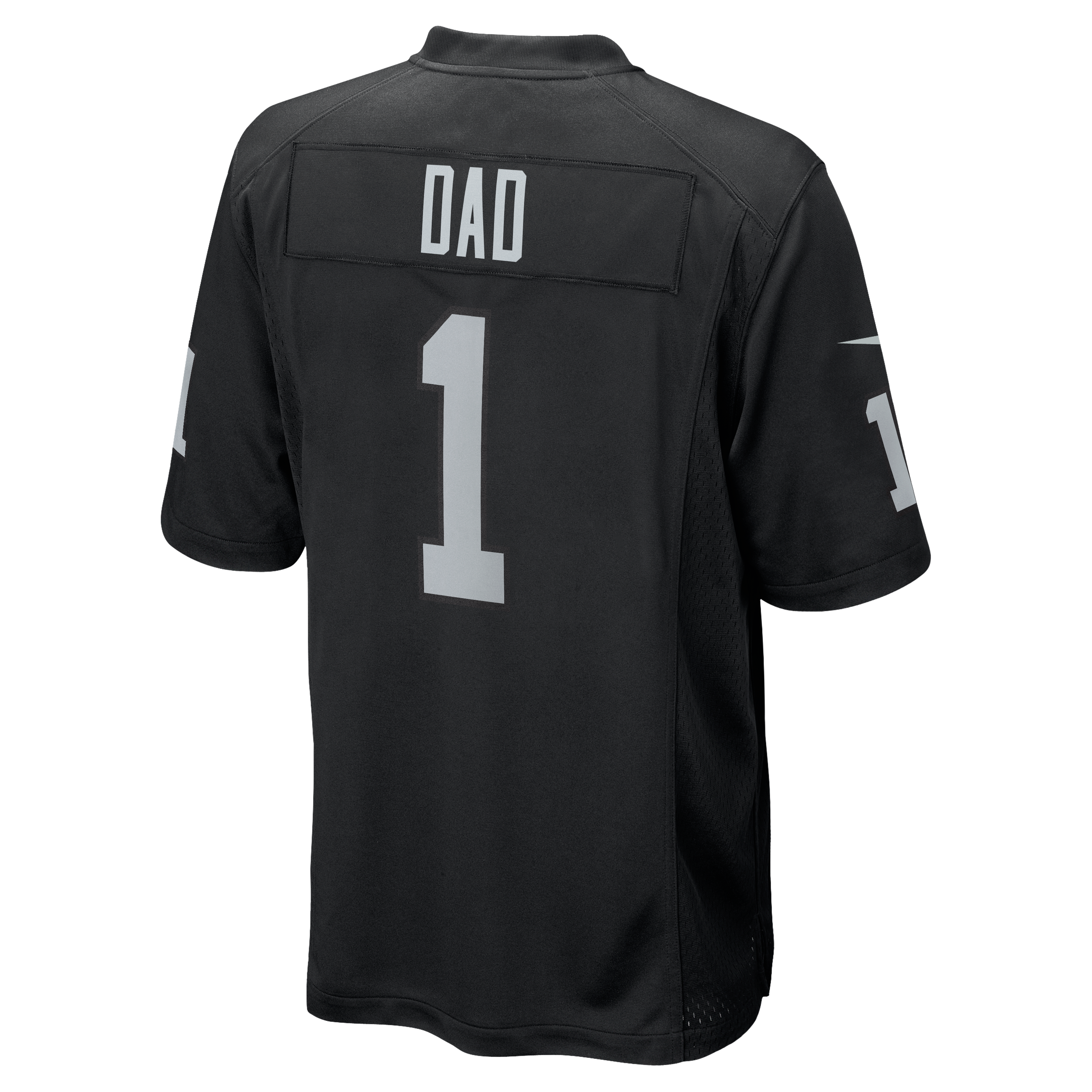 Number 1 Dad Las Vegas Raiders Game Jersey - Black - Image 4