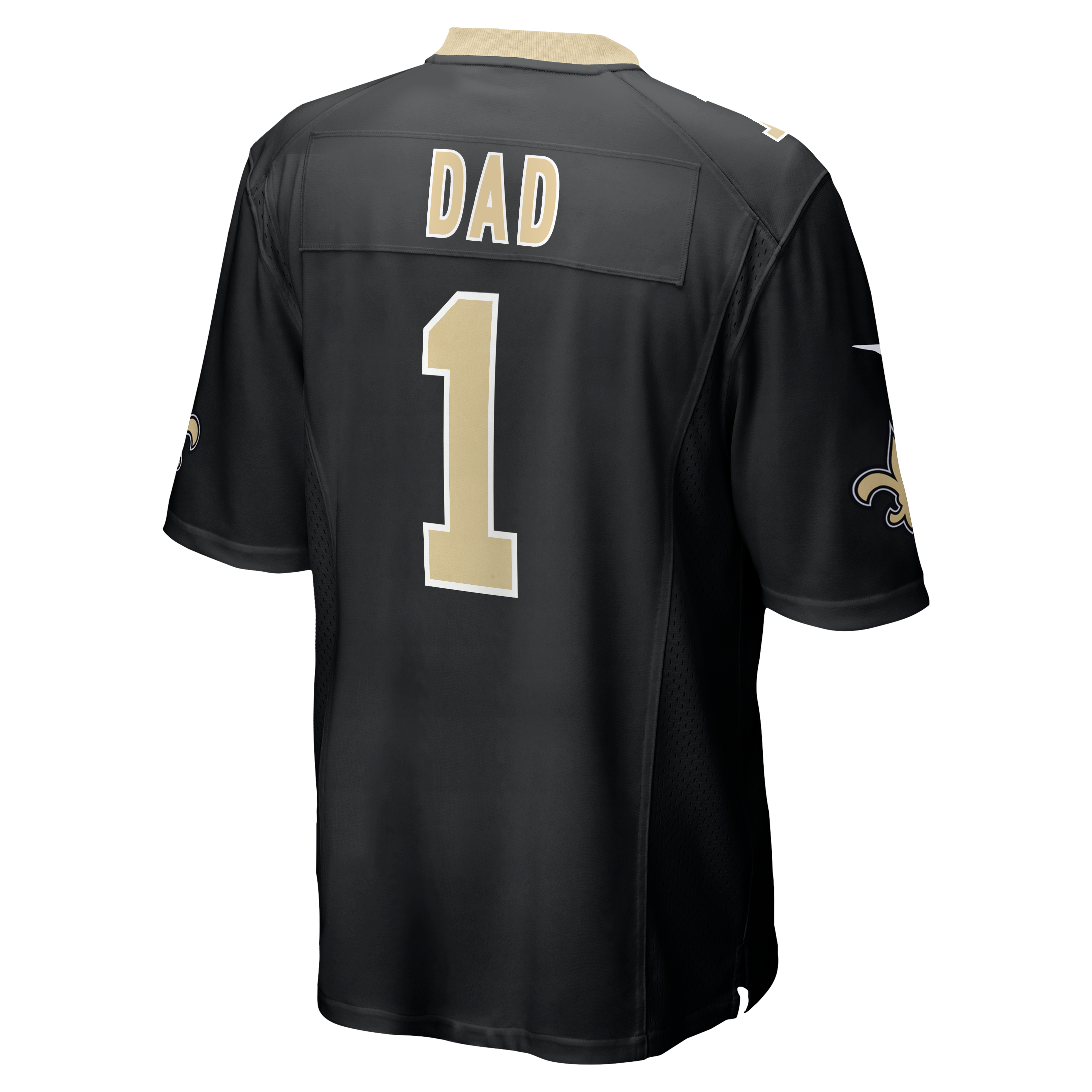 Number 1 Dad New Orleans Saints Game Jersey - Black - Image 4