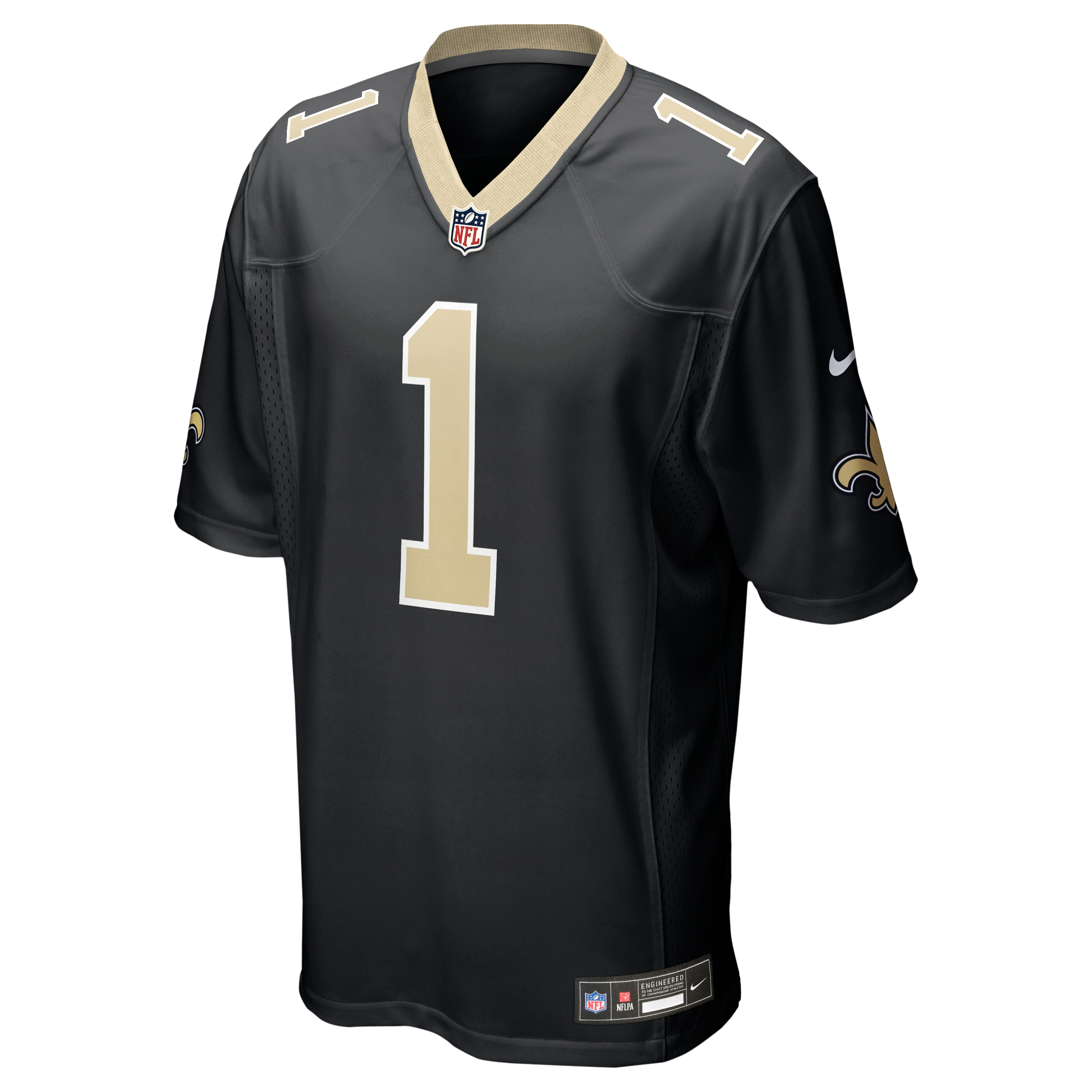 Number 1 Dad New Orleans Saints Game Jersey - Black - Image 3