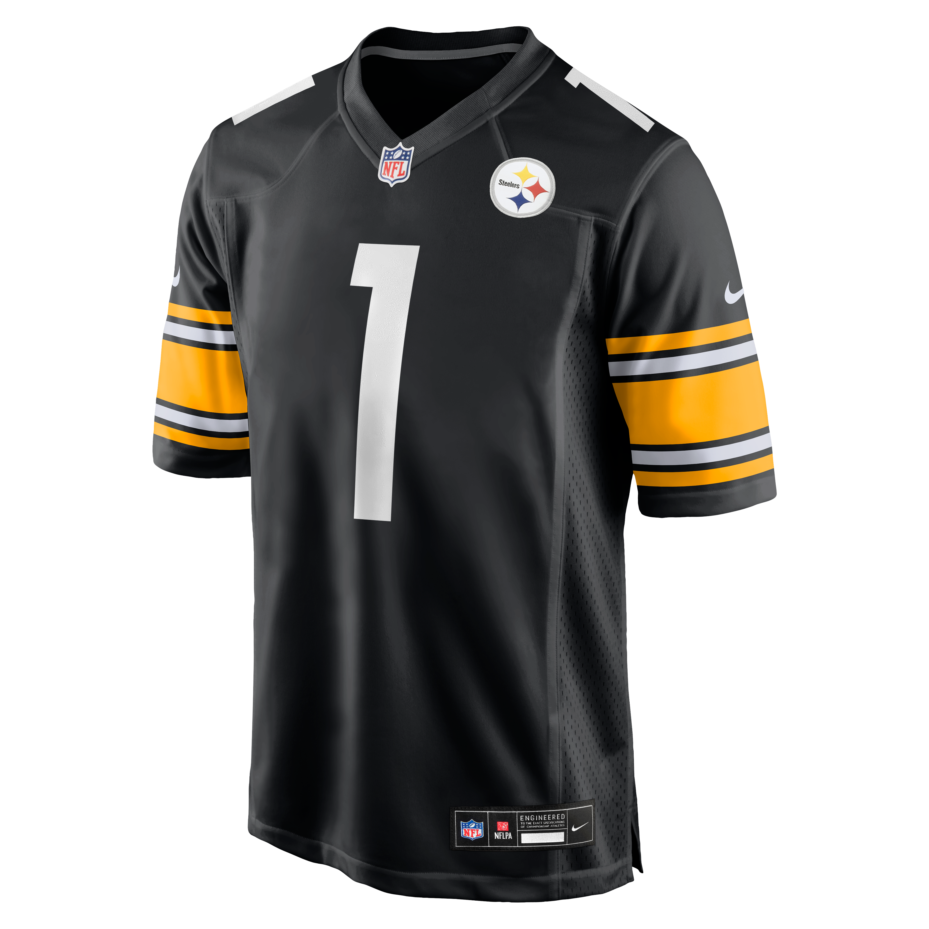 Number 1 Dad Pittsburgh Steelers Game Jersey - Black - Image 3