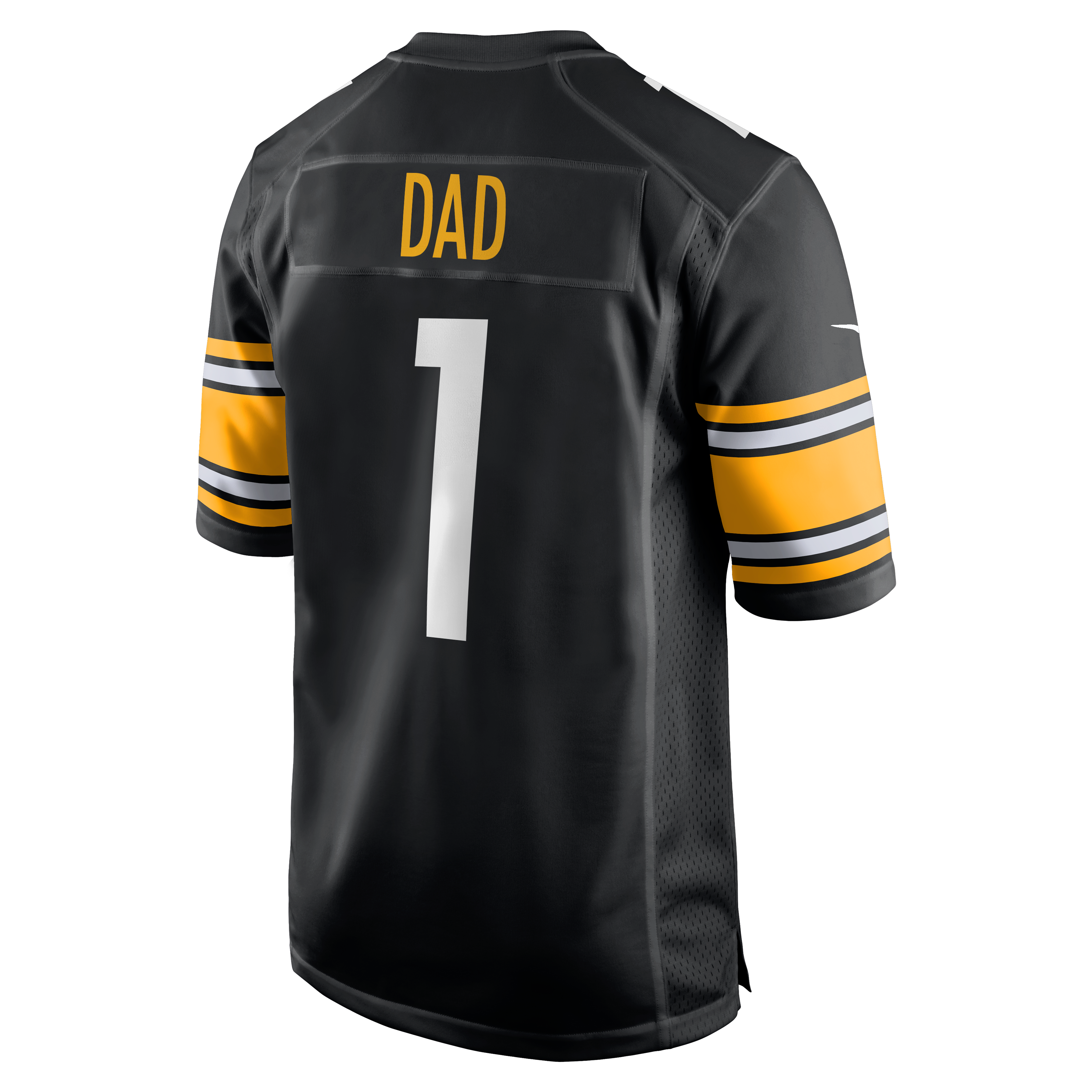 Number 1 Dad Pittsburgh Steelers Game Jersey - Black - Image 4