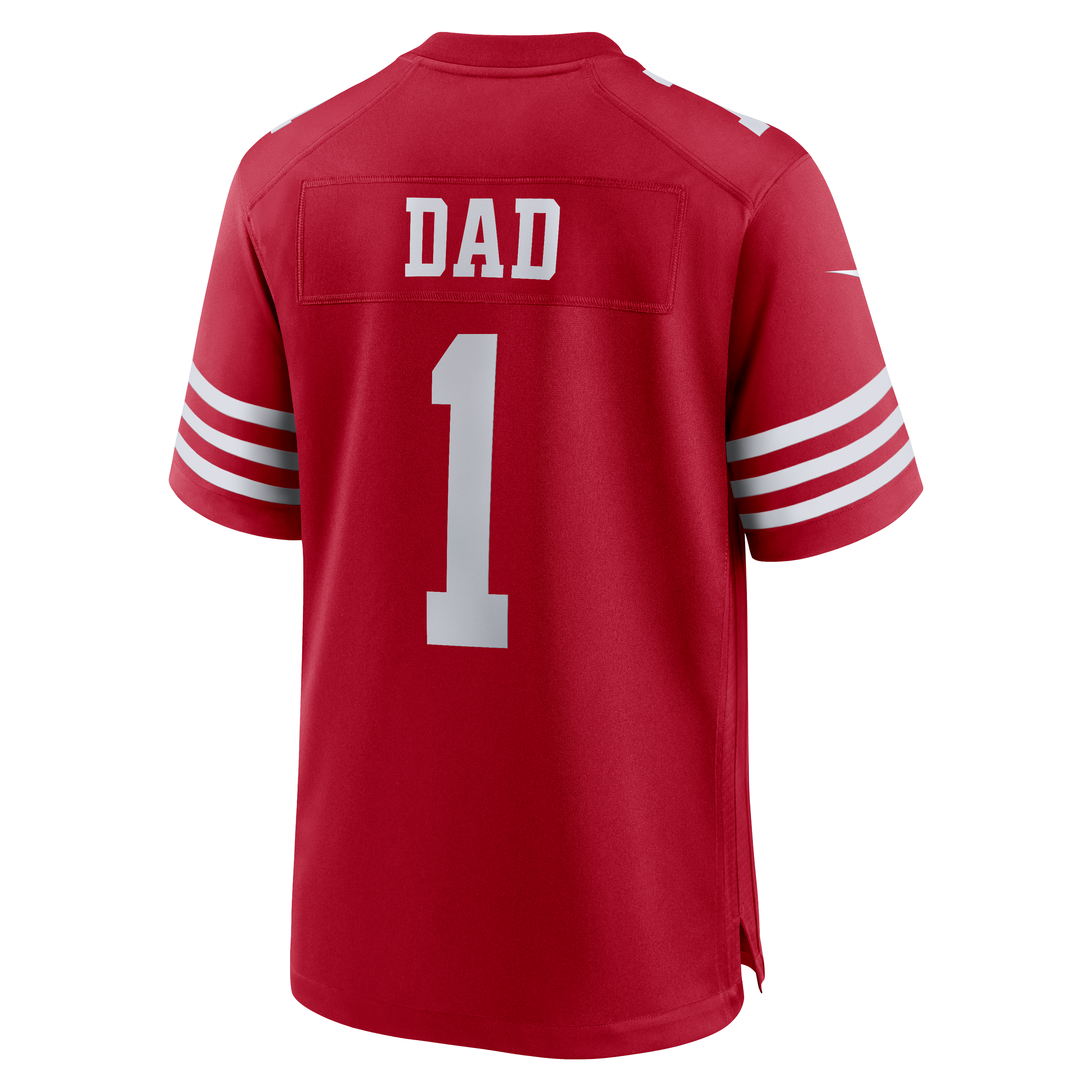 Number 1 Dad San Francisco 49ers Game Jersey - Scarlet - Image 4