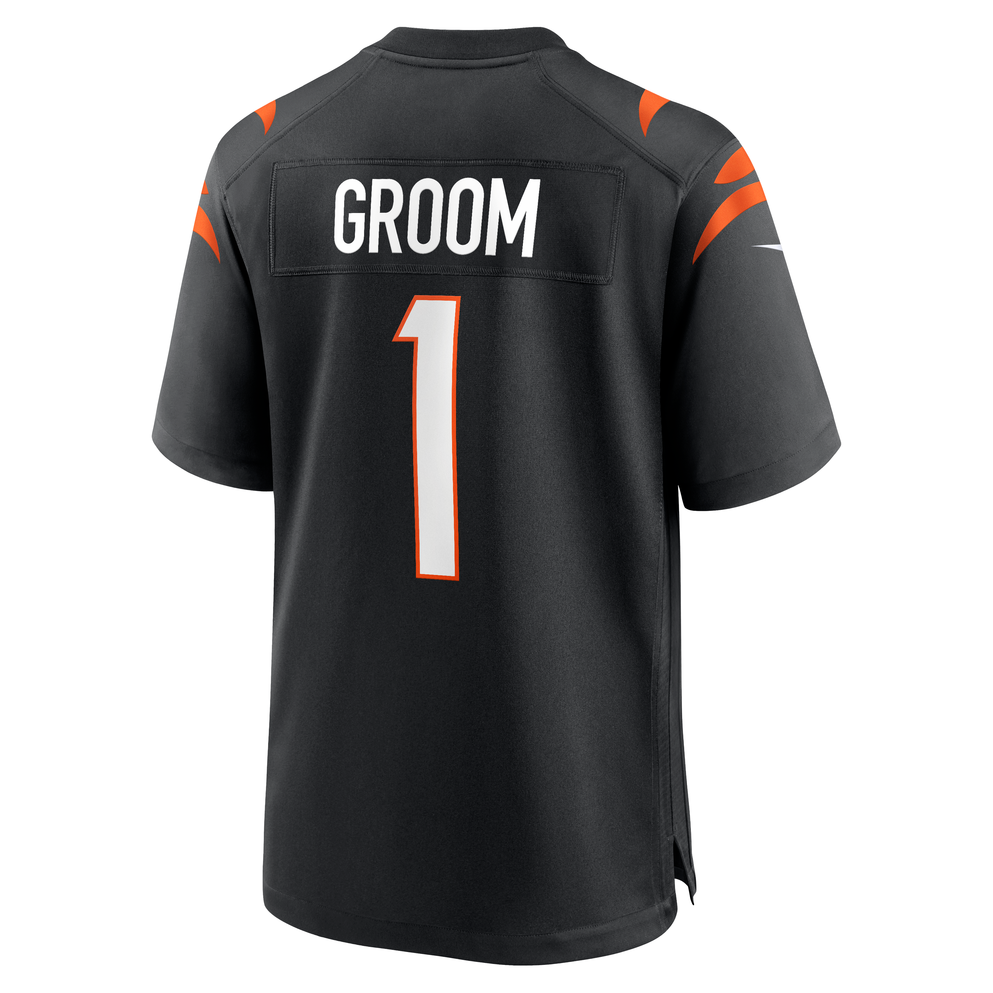 Number 1 Groom Cincinnati Bengals Game Jersey - Black - Image 4