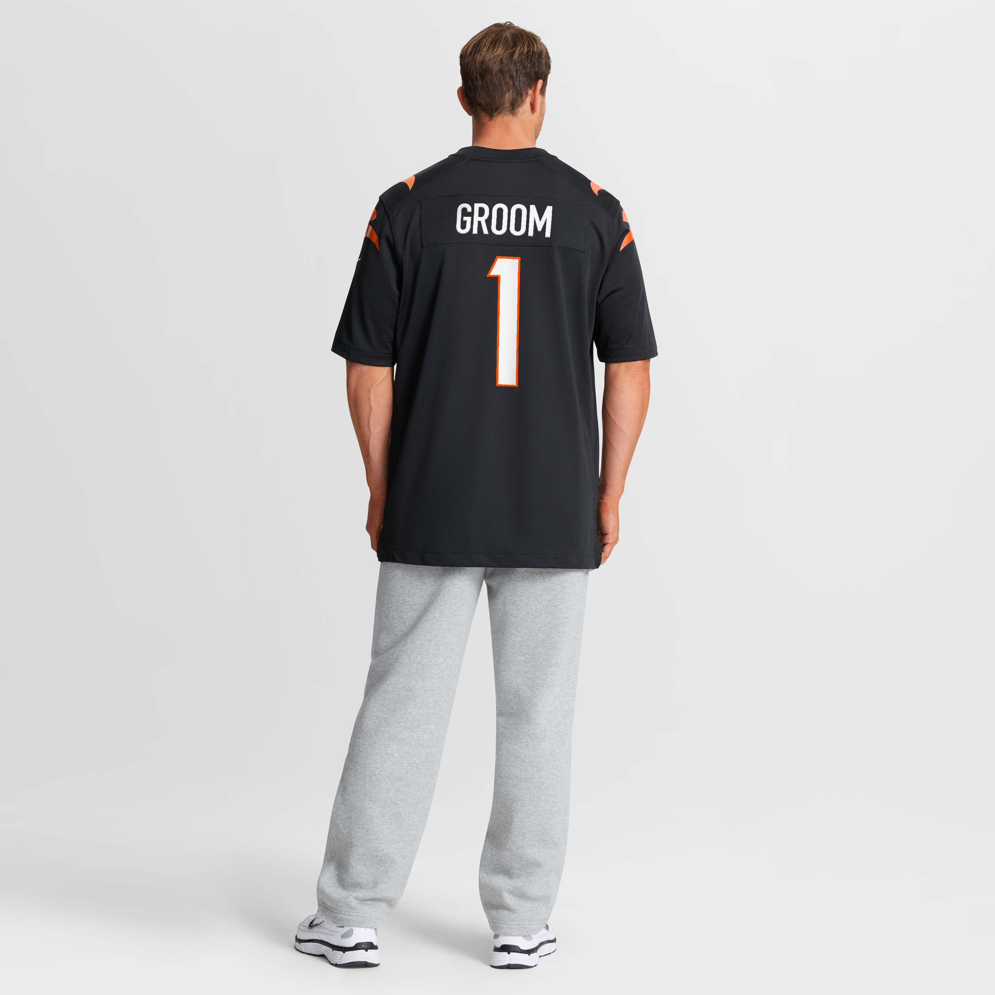 Number 1 Groom Cincinnati Bengals Game Jersey - Black - Image 9
