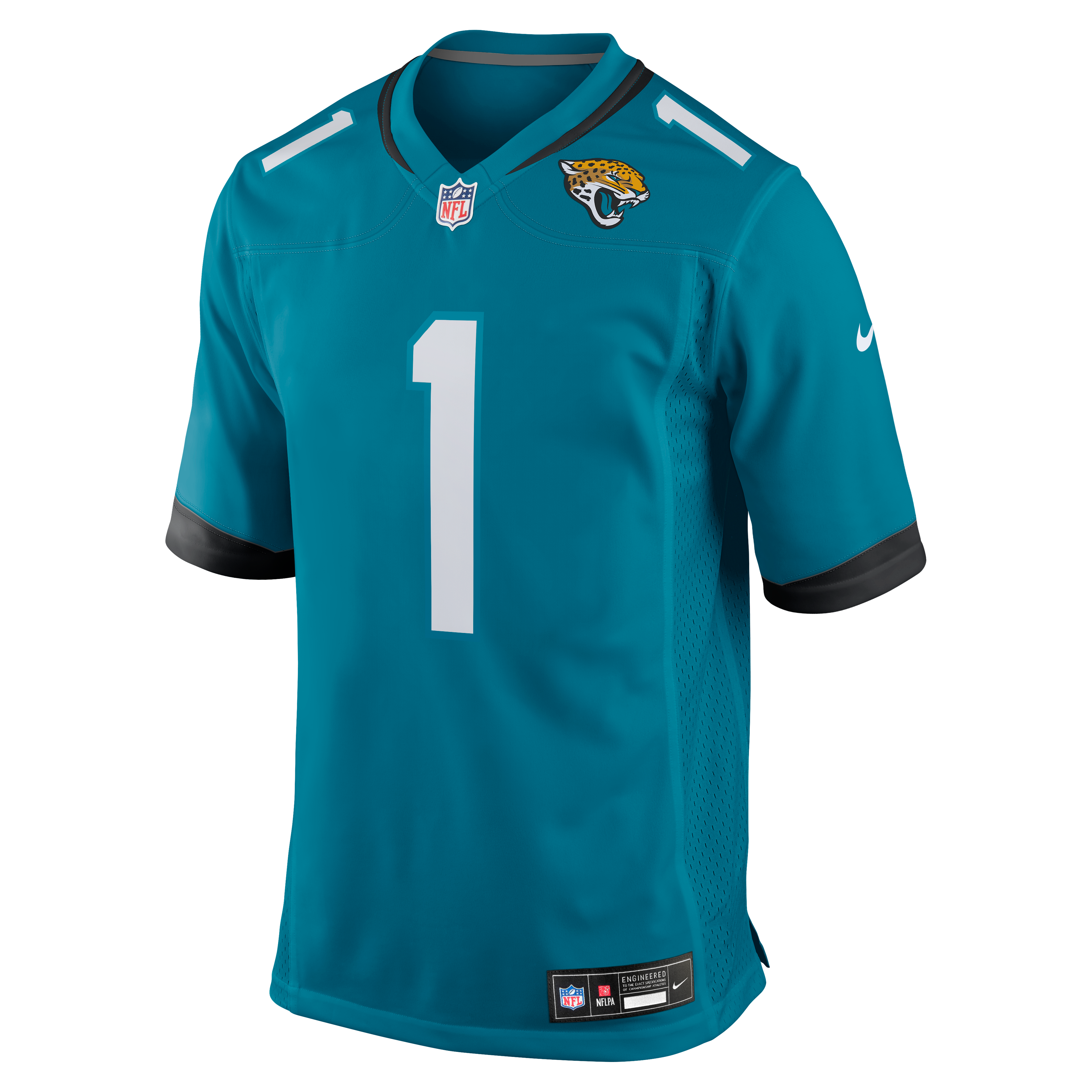 Number 1 Groom Jacksonville Jaguars Game Jersey - Teal - Image 3