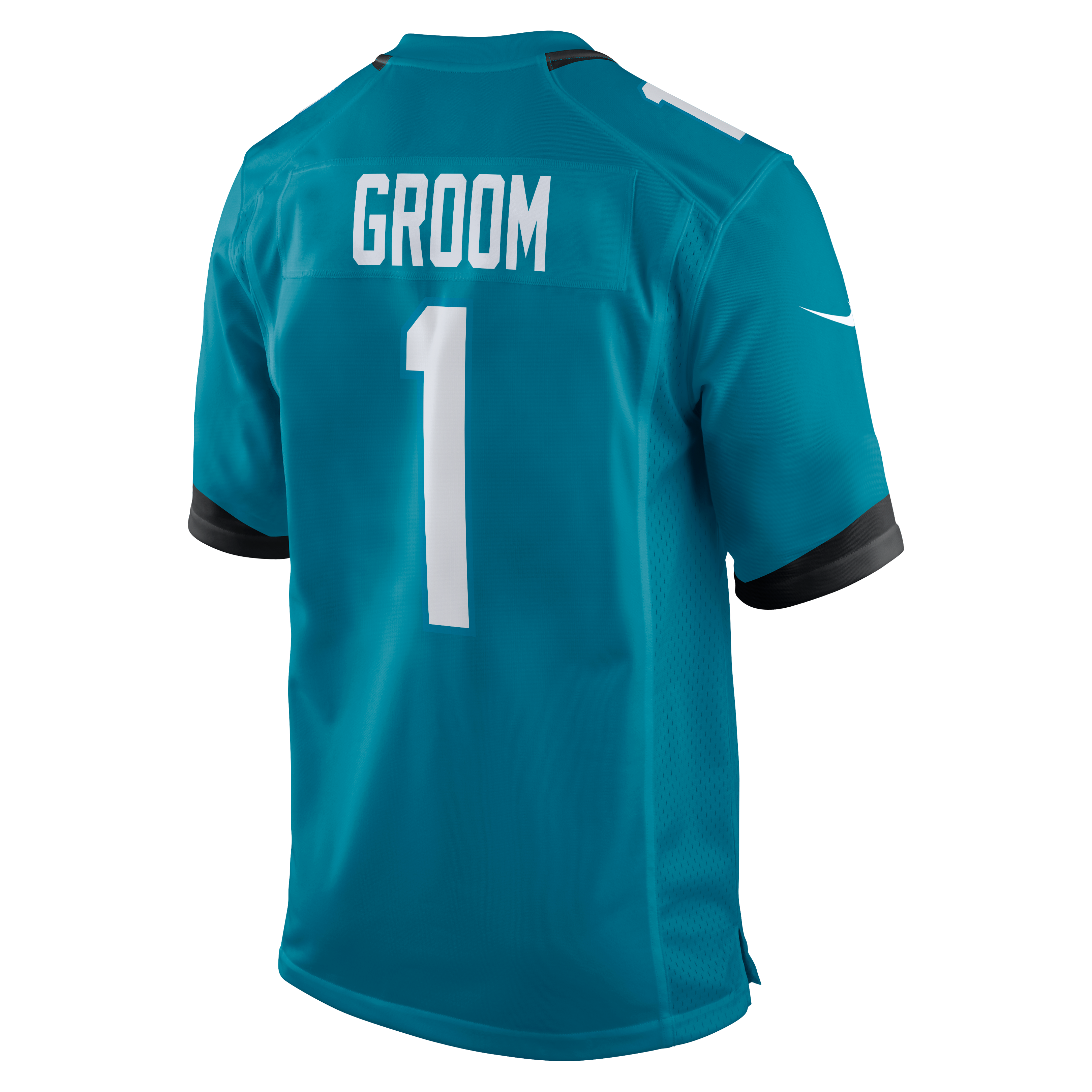 Number 1 Groom Jacksonville Jaguars Game Jersey - Teal - Image 4