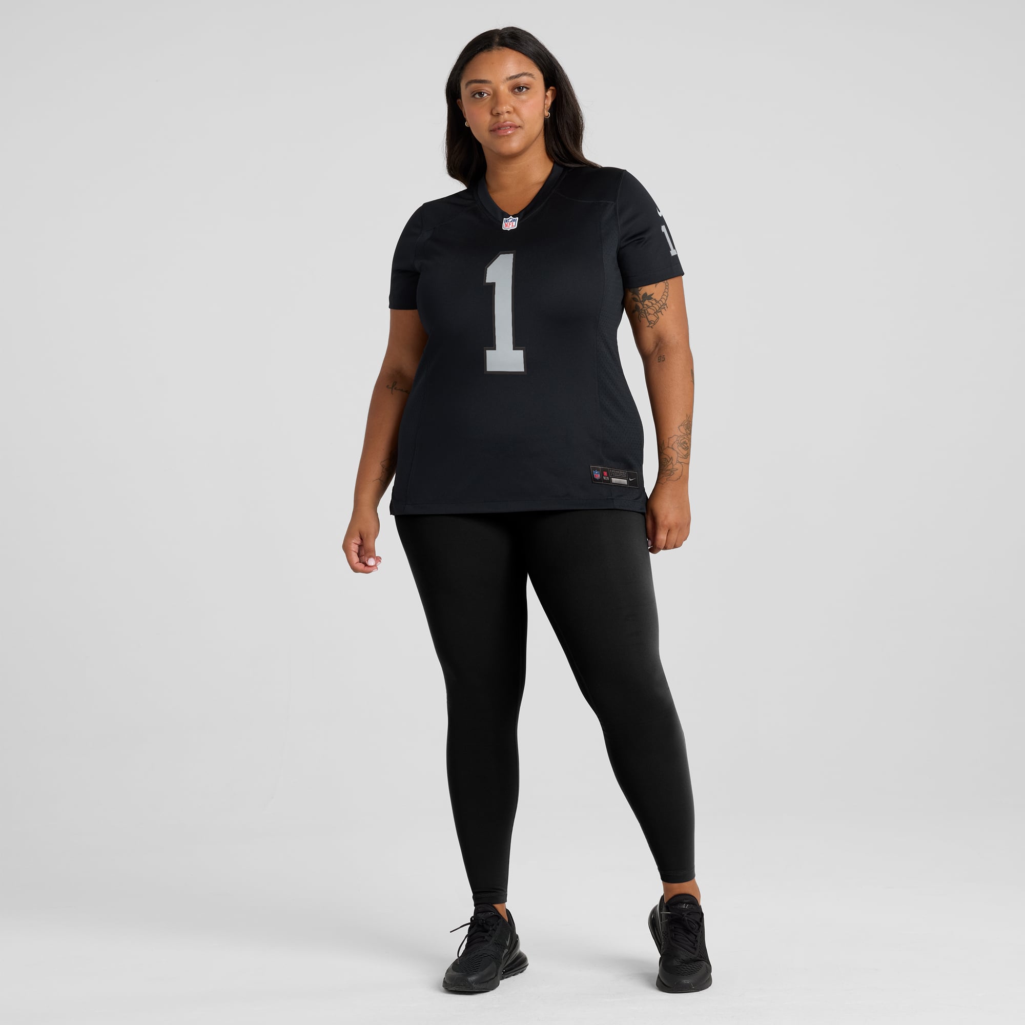 Number 1 Mom Las Vegas Raiders Women's Game Jersey - Black - Image 7