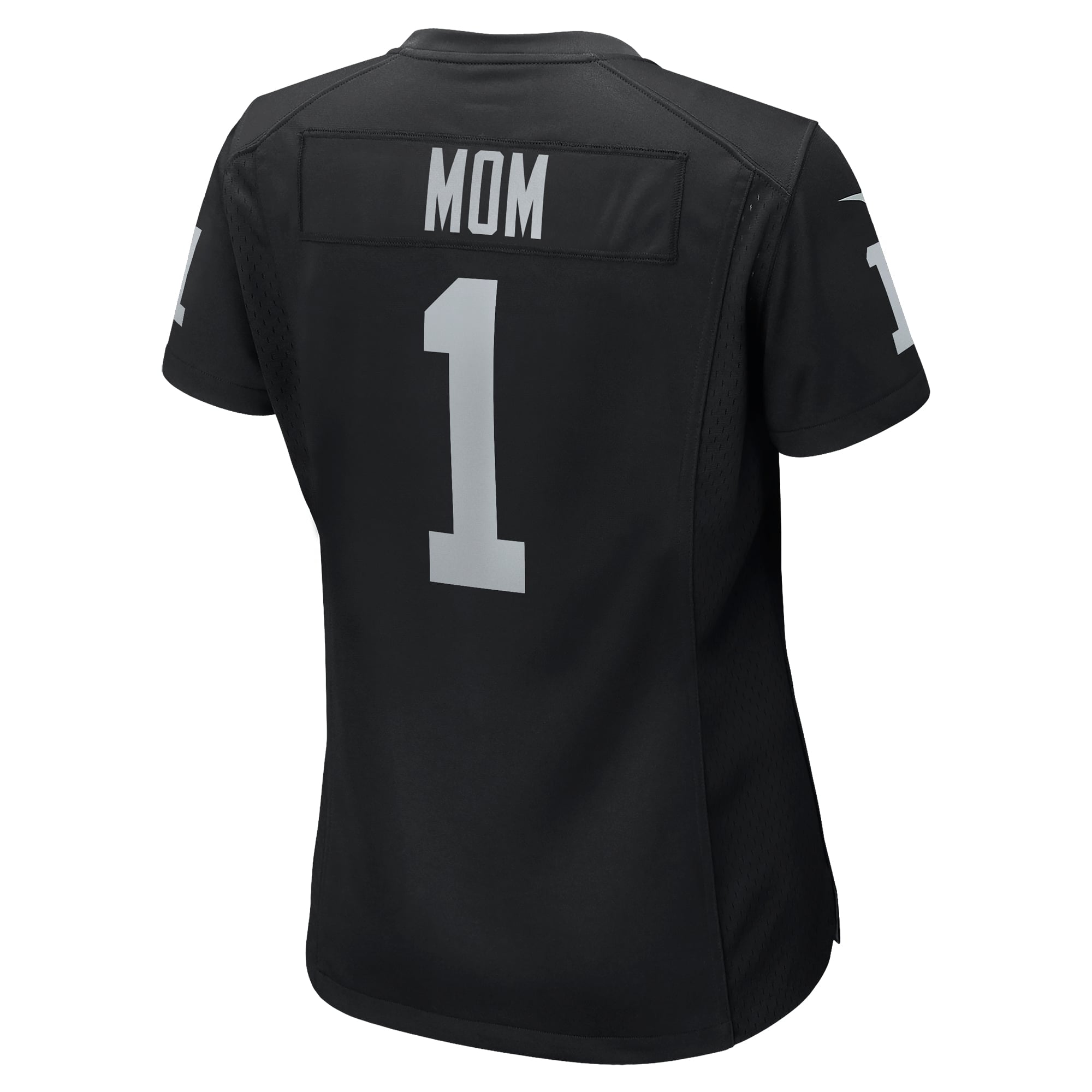 Number 1 Mom Las Vegas Raiders Women's Game Jersey - Black - Image 4