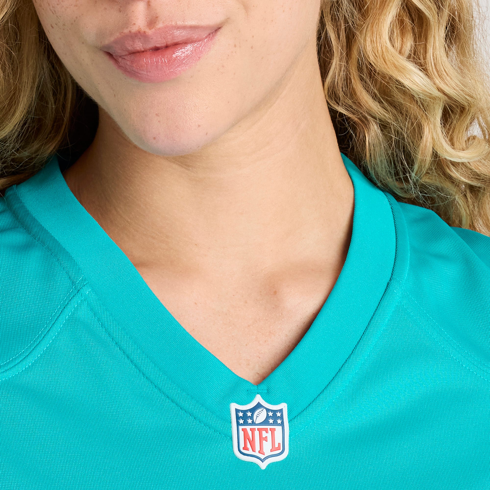 Number 1 Mom Miami Dolphins Women's Game Jersey - Aqua - Image 9