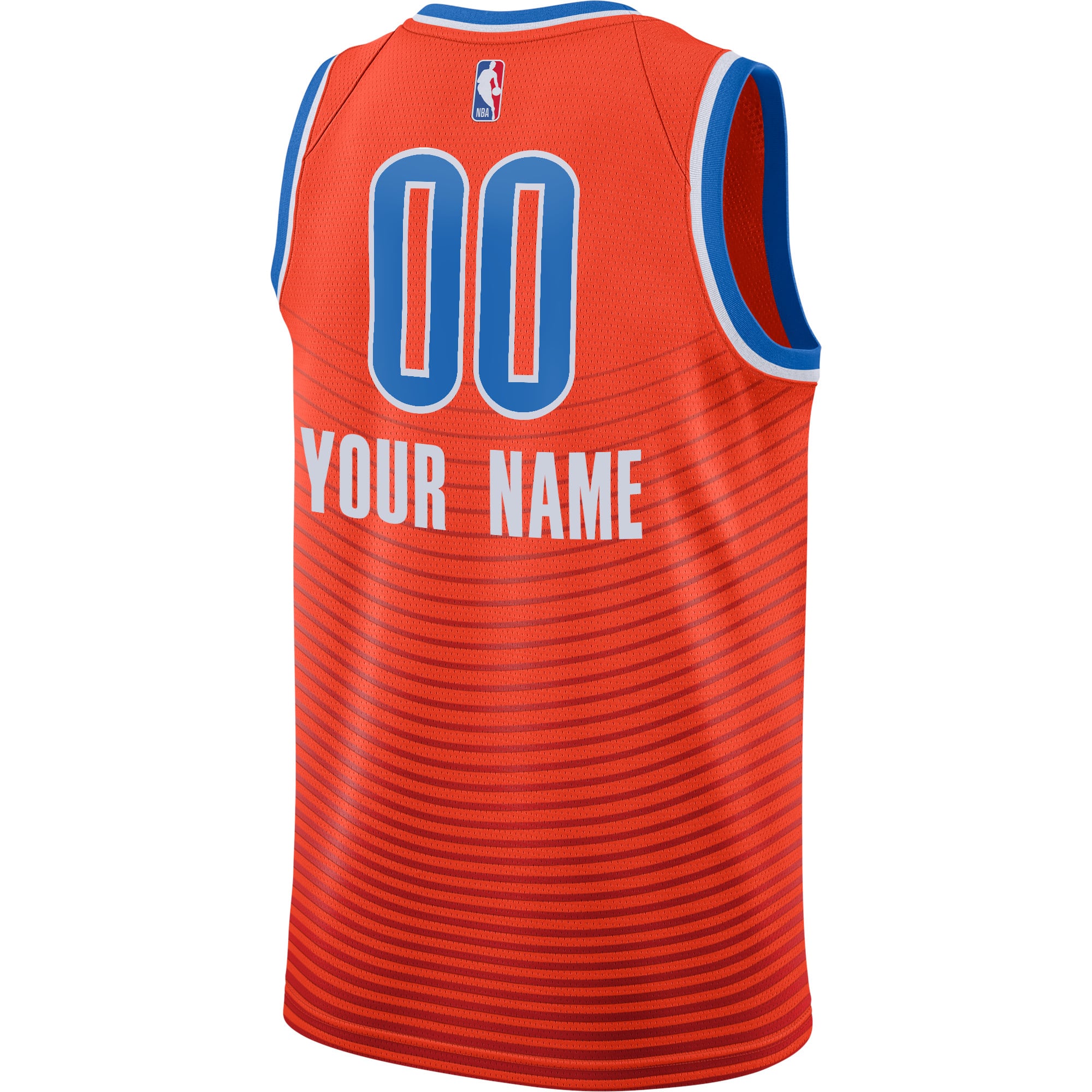Oklahoma City Thunder Jordan Brand Swingman Custom Jersey - Statement Edition - Orange - Image 4