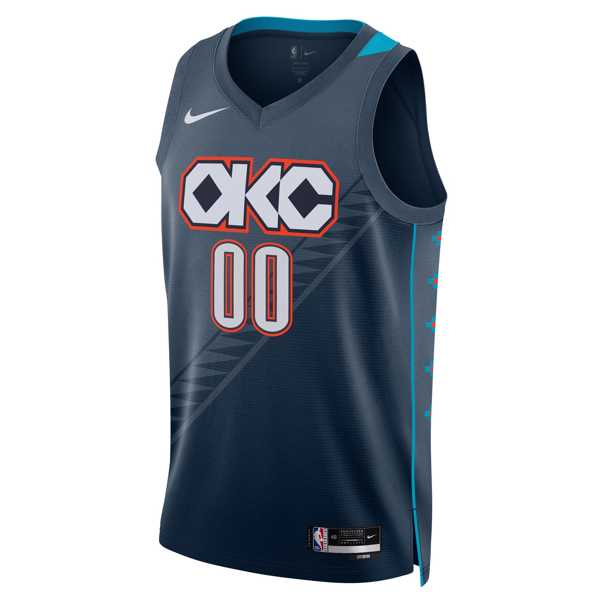 Oklahoma City Thunder Unisex 2025/26 City Edition Swingman Custom Jersey - Blue - Image 3