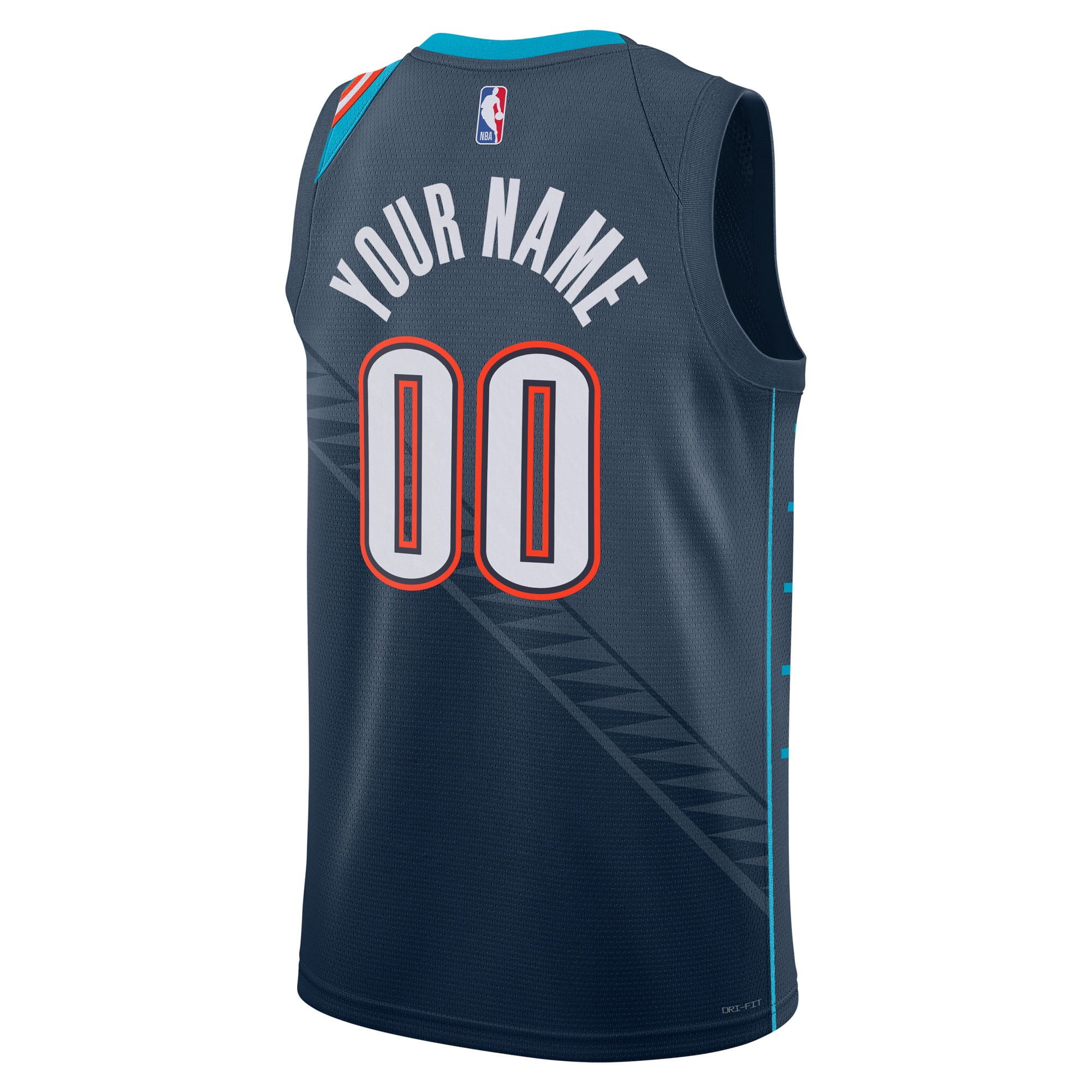 Oklahoma City Thunder Unisex 2025/26 City Edition Swingman Custom Jersey - Blue - Image 4