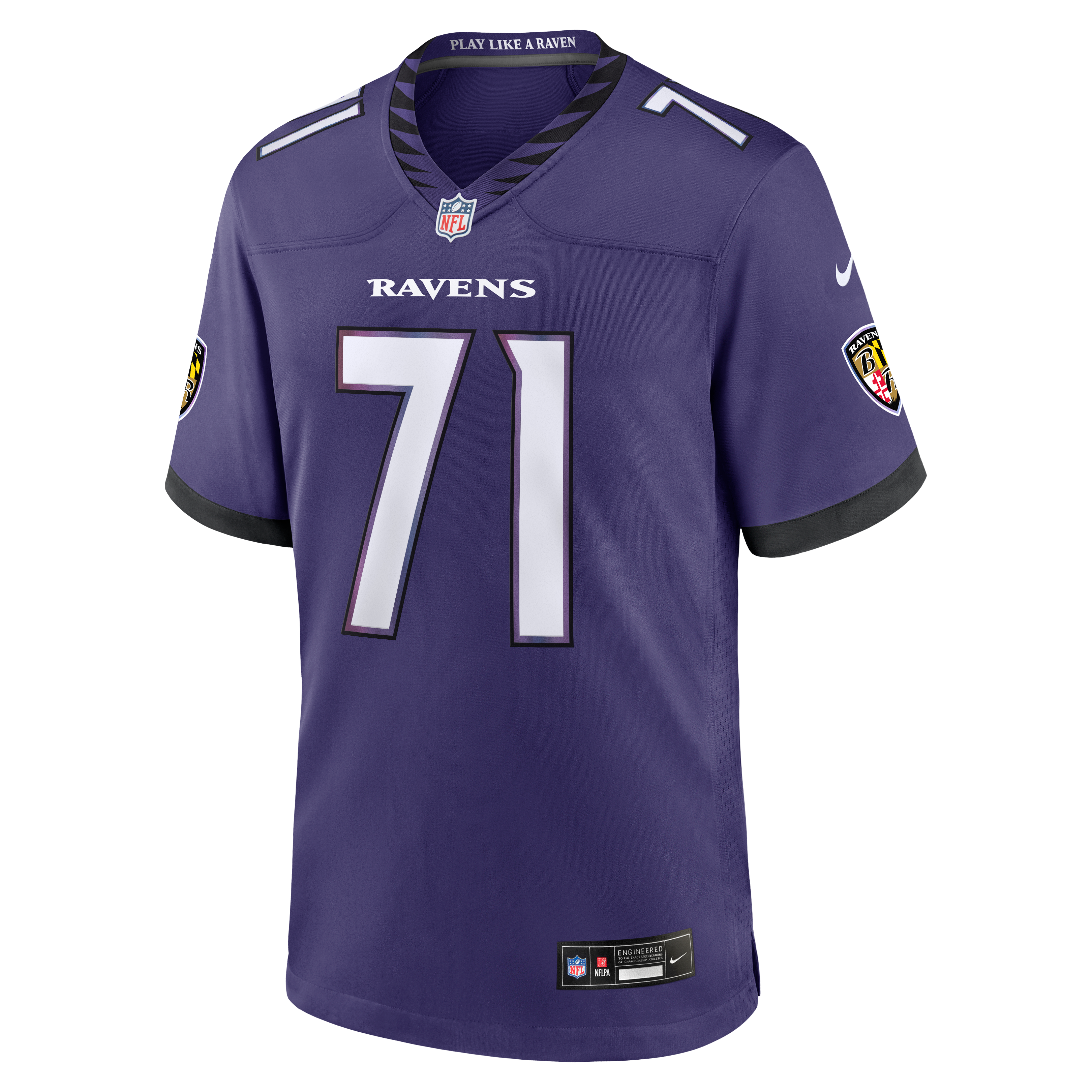 Olaivavega Ioane Baltimore Ravens 2026 Draft First Round Pick No. 14 Team Game Jersey - Purple - Image 3