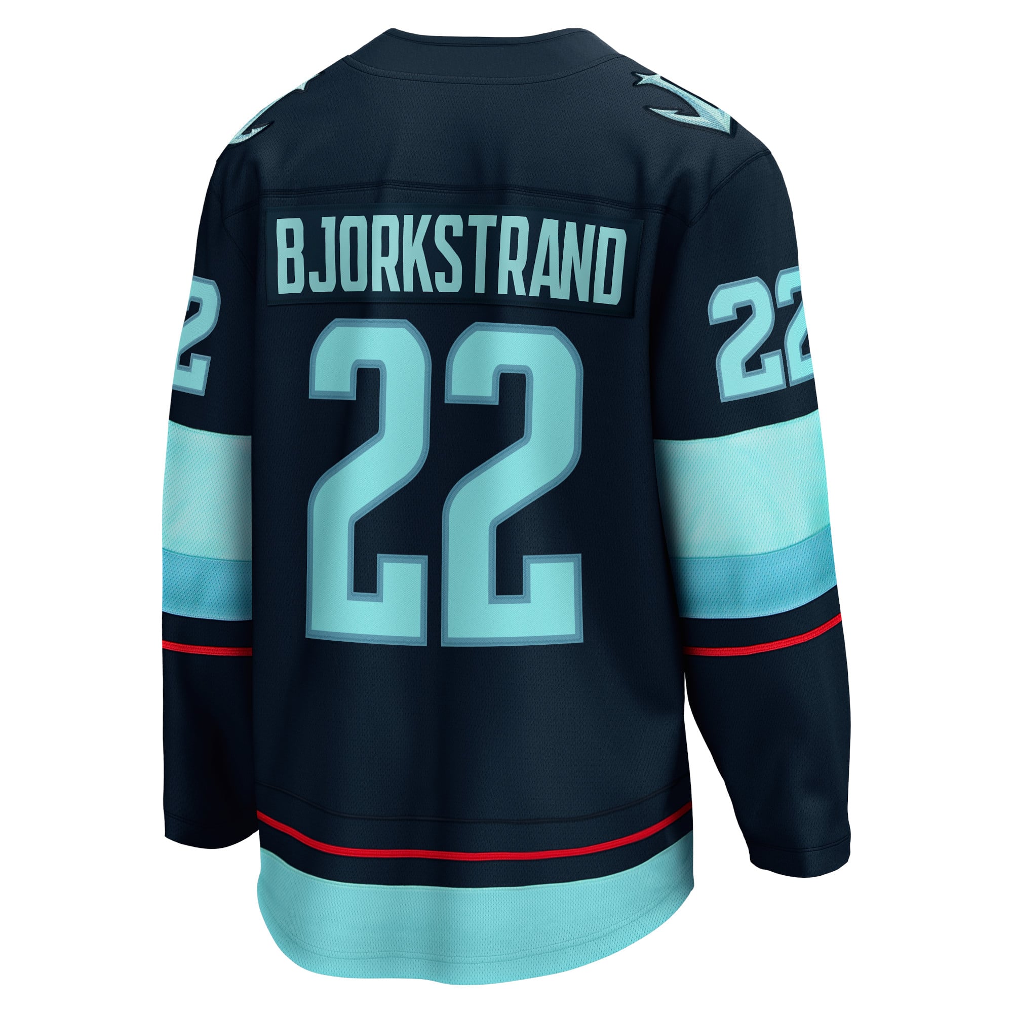 Oliver Bjorkstrand Seattle Kraken Home Breakaway Player Jersey - Deep Sea Blue - Image 4