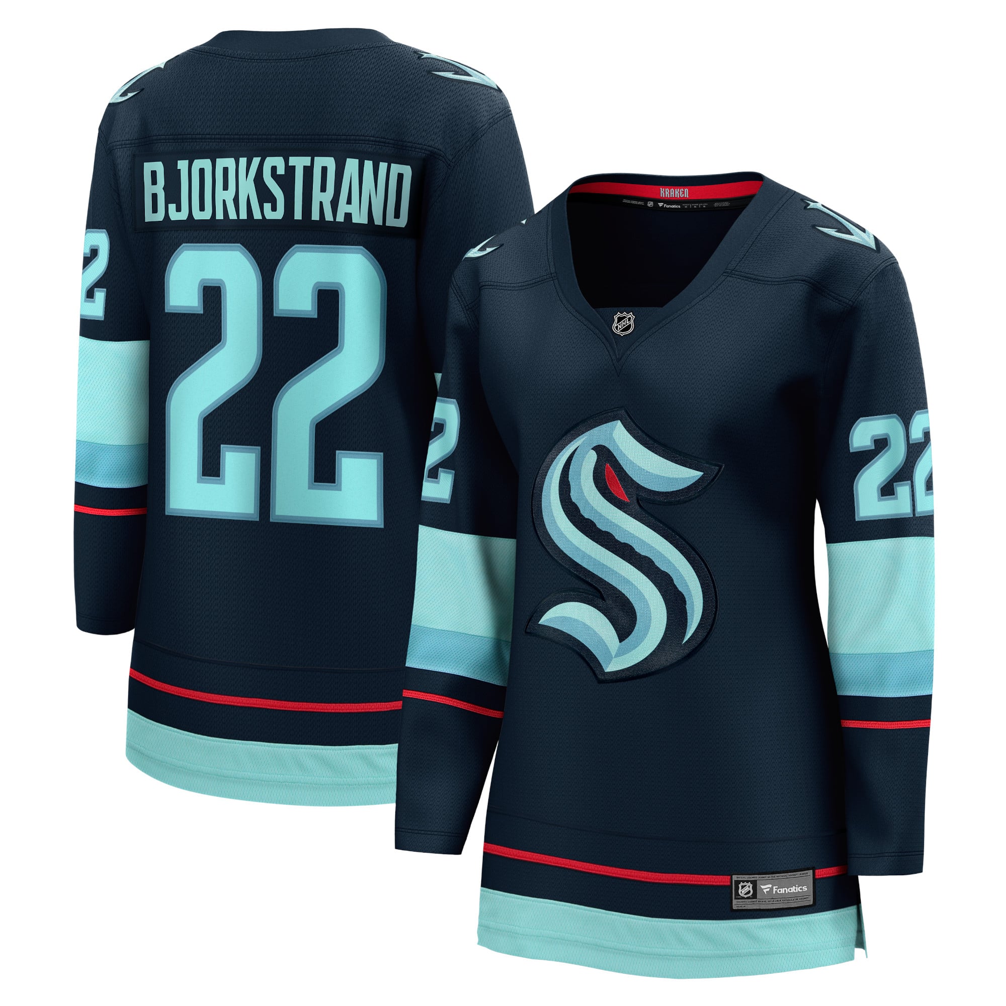 Oliver Bjorkstrand Seattle Kraken Women's Home Breakaway Player Jersey - Deep Sea Blue