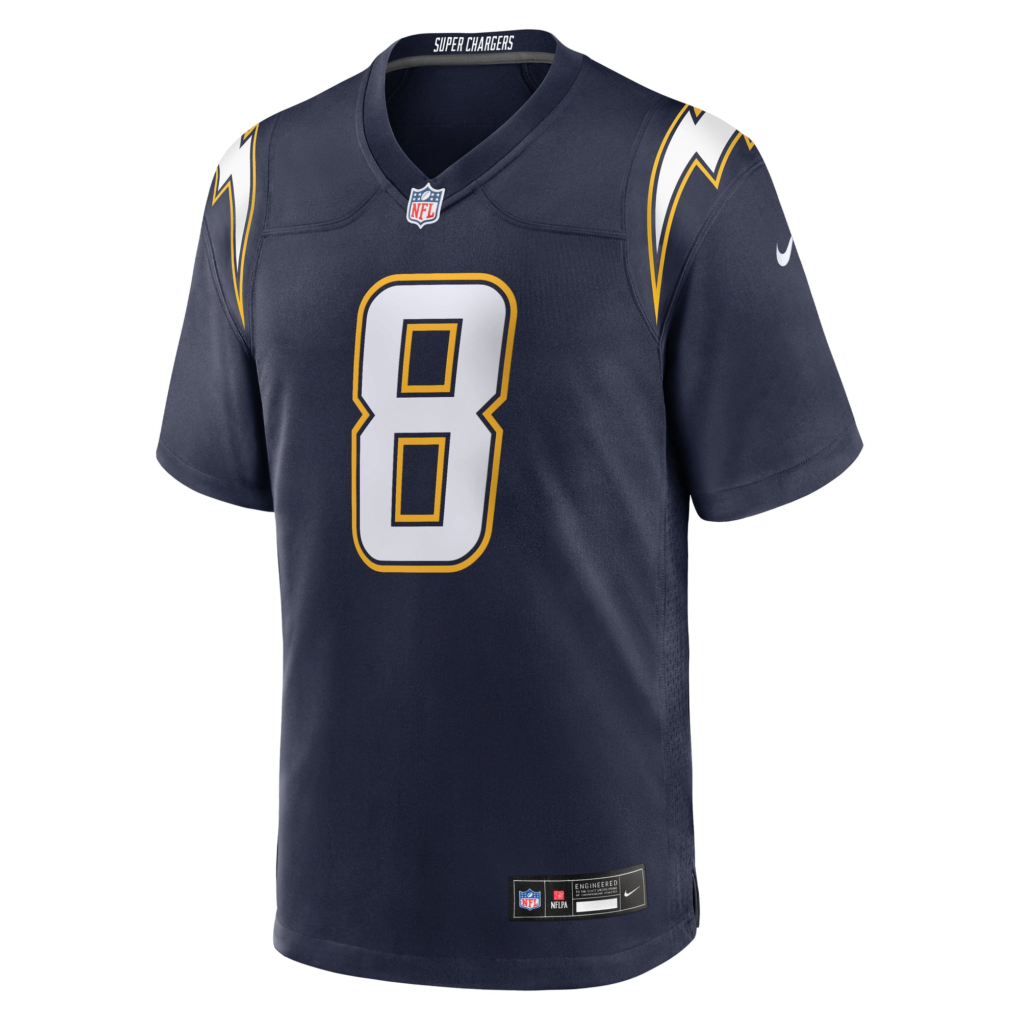 Omarion Hampton Los Angeles Chargers Alternate Charger Power Game Player Jersey - Navy - Image 3