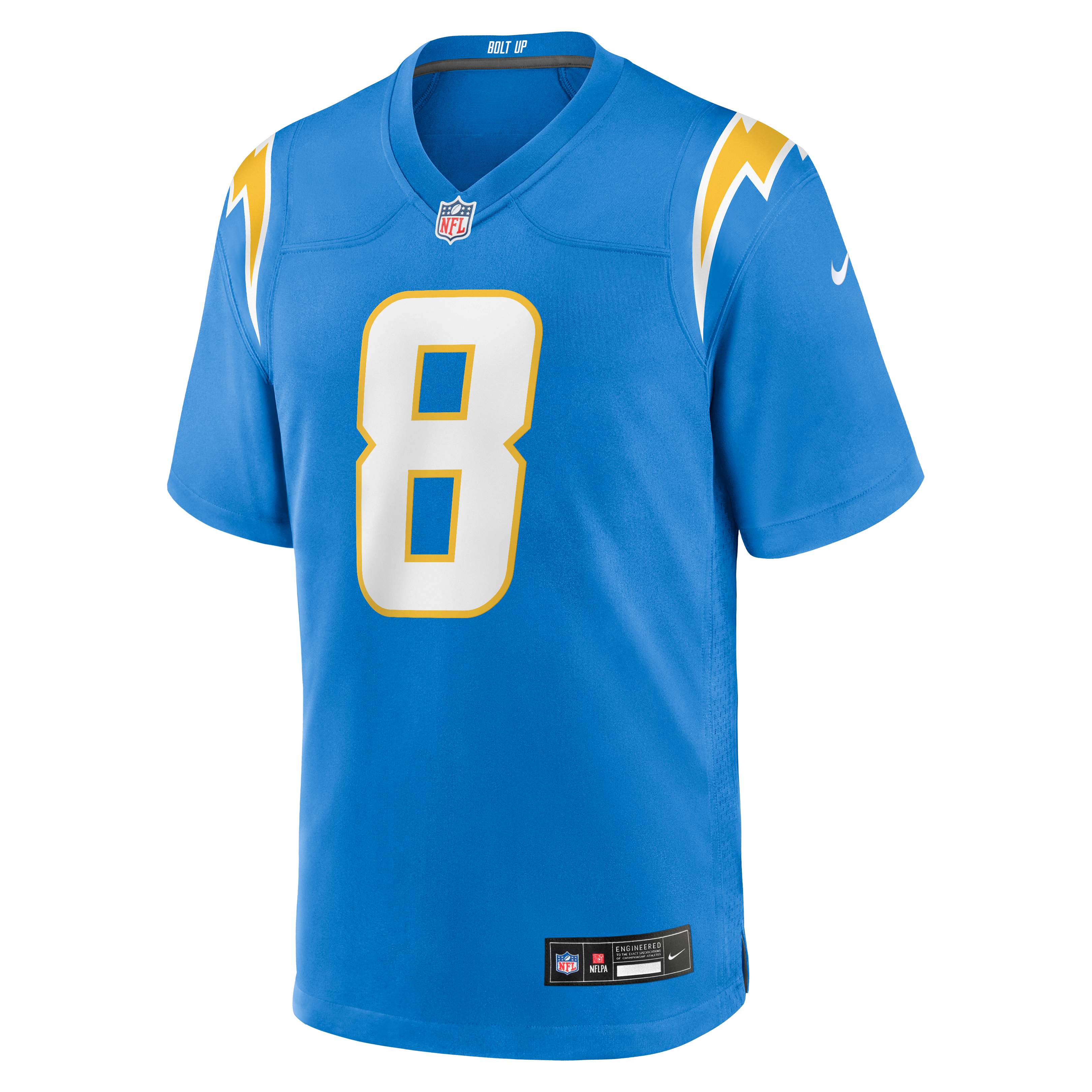 Omarion Hampton Los Angeles Chargers Team Game Jersey - Powder Blue - Image 3