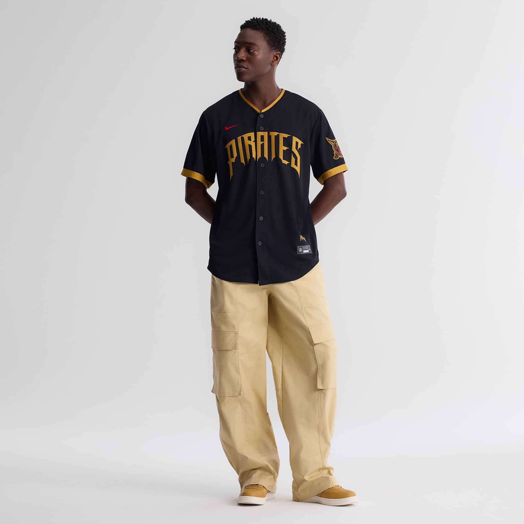 Oneil Cruz Pittsburgh Pirates 2026 City Connect Stadium Jersey - Black - Image 7