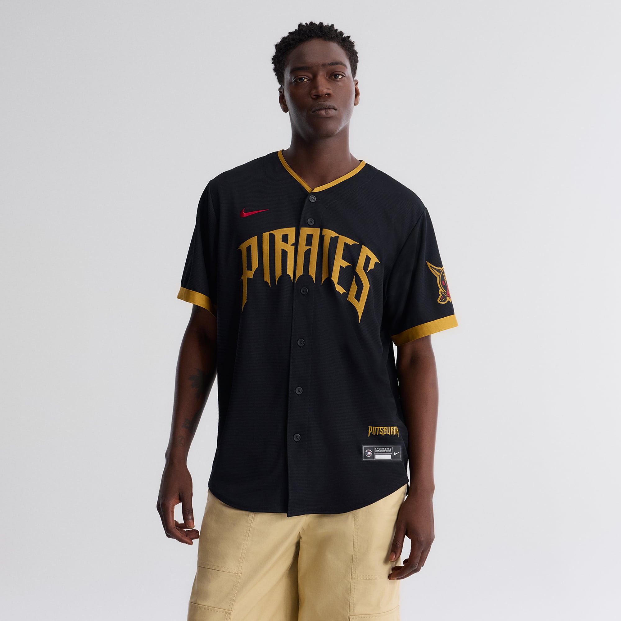 Oneil Cruz Pittsburgh Pirates 2026 City Connect Stadium Jersey - Black - Image 5