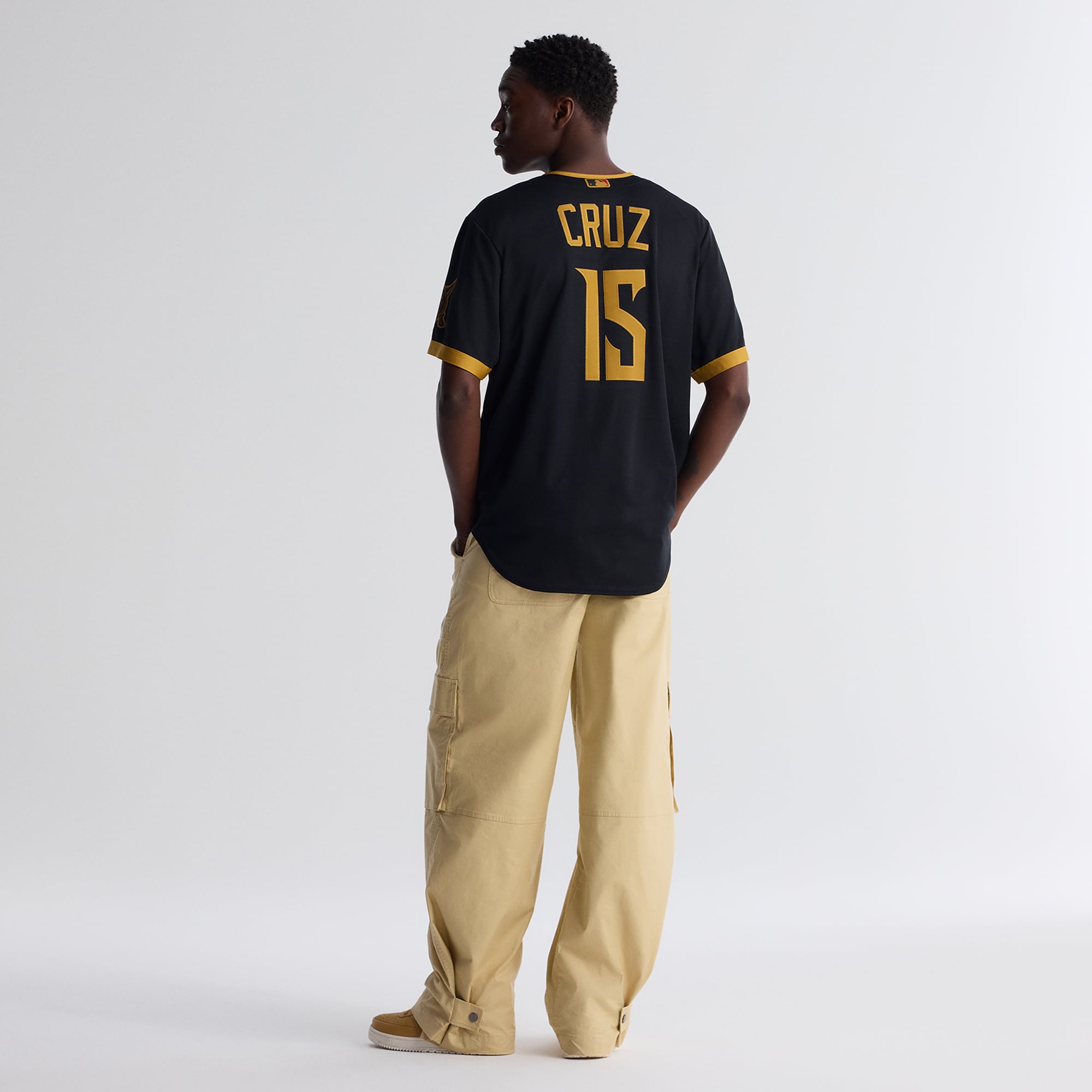 Oneil Cruz Pittsburgh Pirates 2026 City Connect Stadium Jersey - Black - Image 8