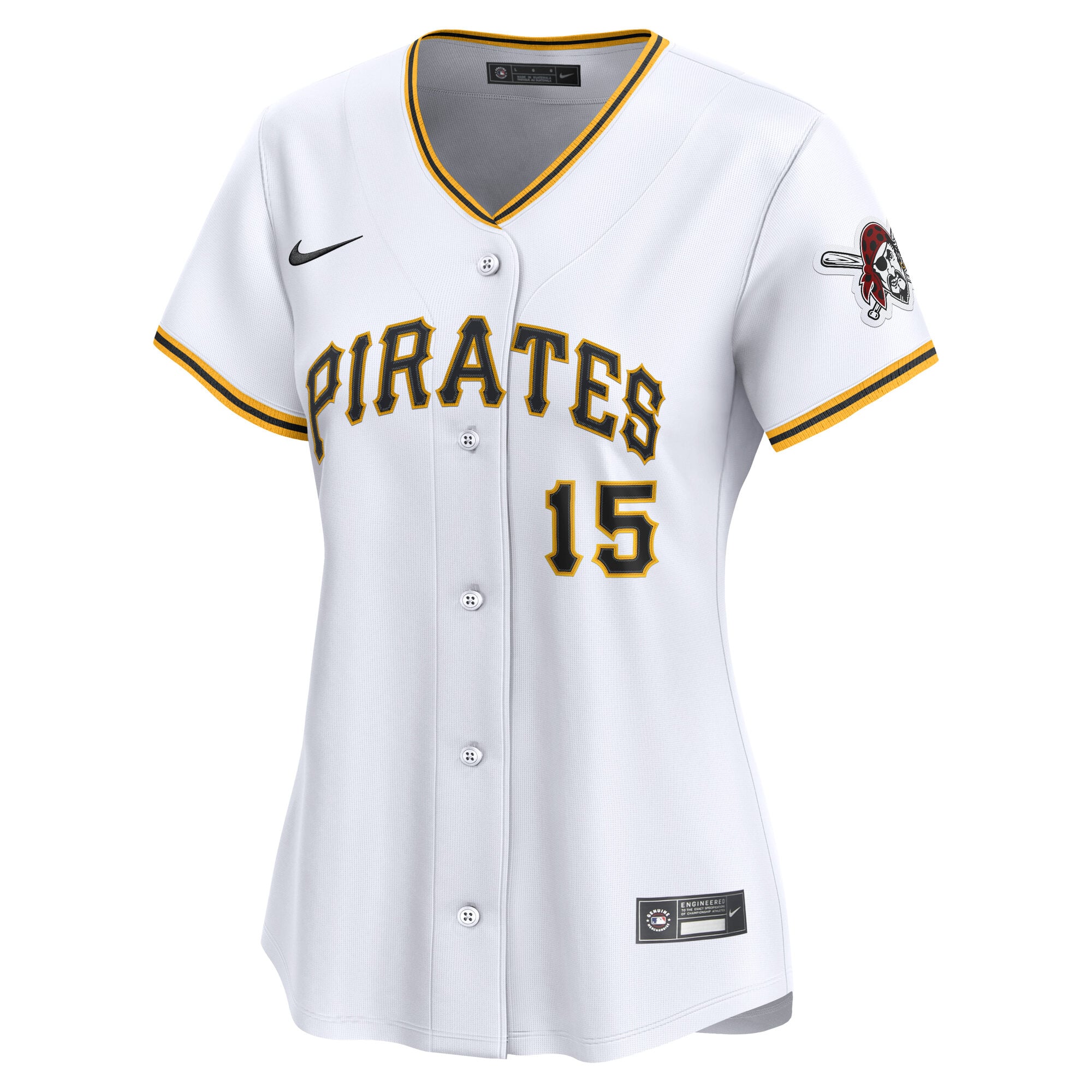 Oneil Cruz Pittsburgh Pirates Women's Home Limited Player Jersey - White - Image 3