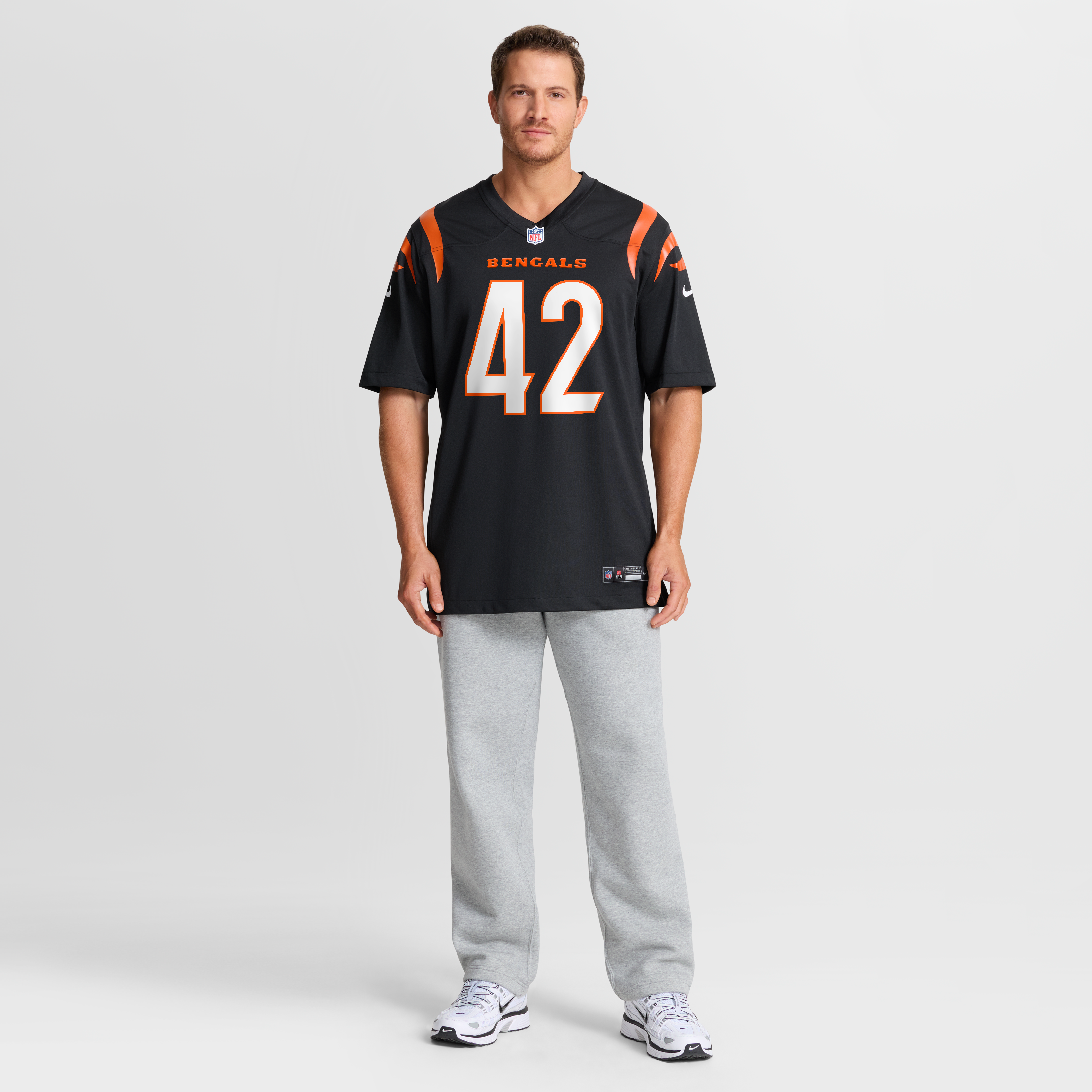 Oren Burks Cincinnati Bengals Team Game Jersey - Black - Image 8