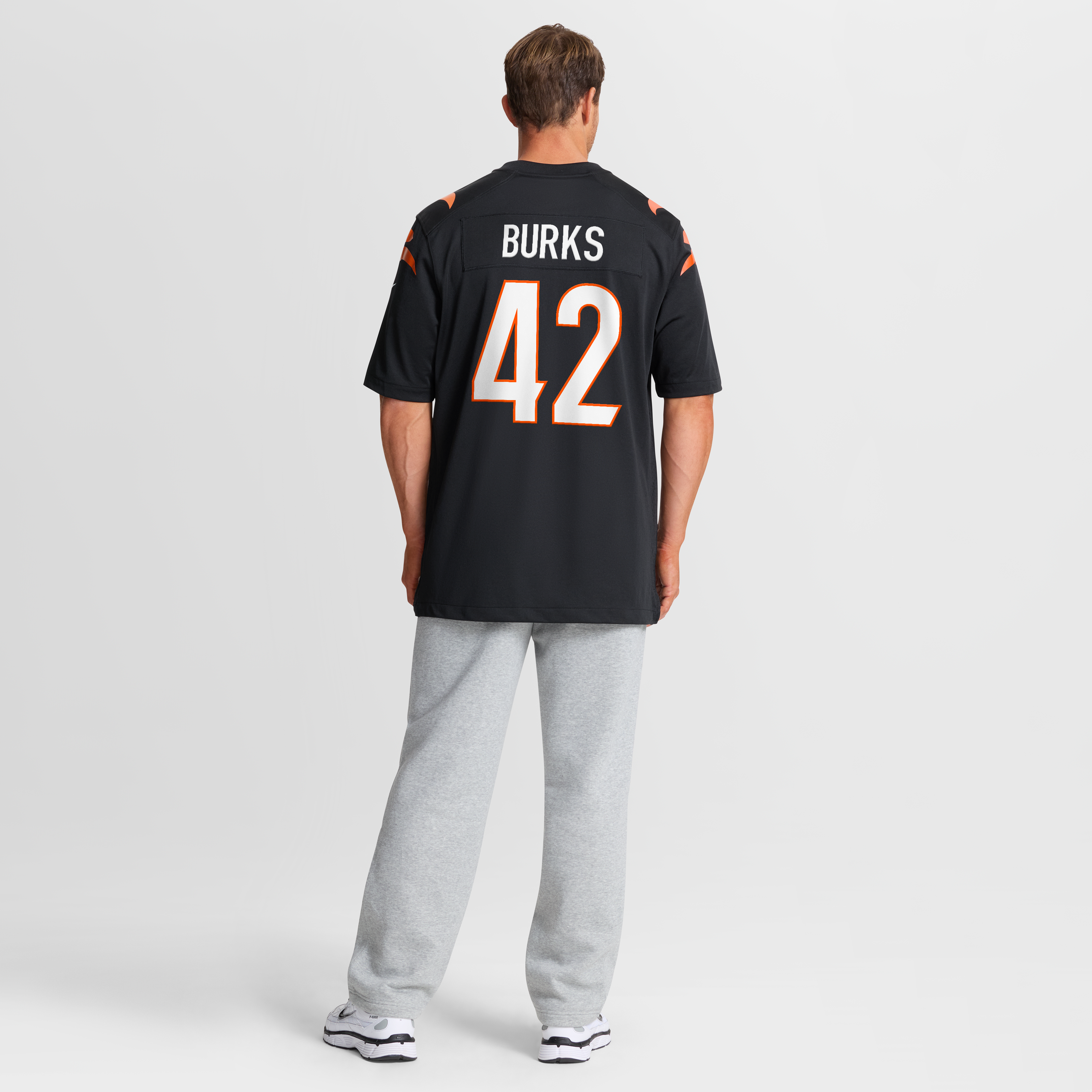 Oren Burks Cincinnati Bengals Team Game Jersey - Black - Image 9
