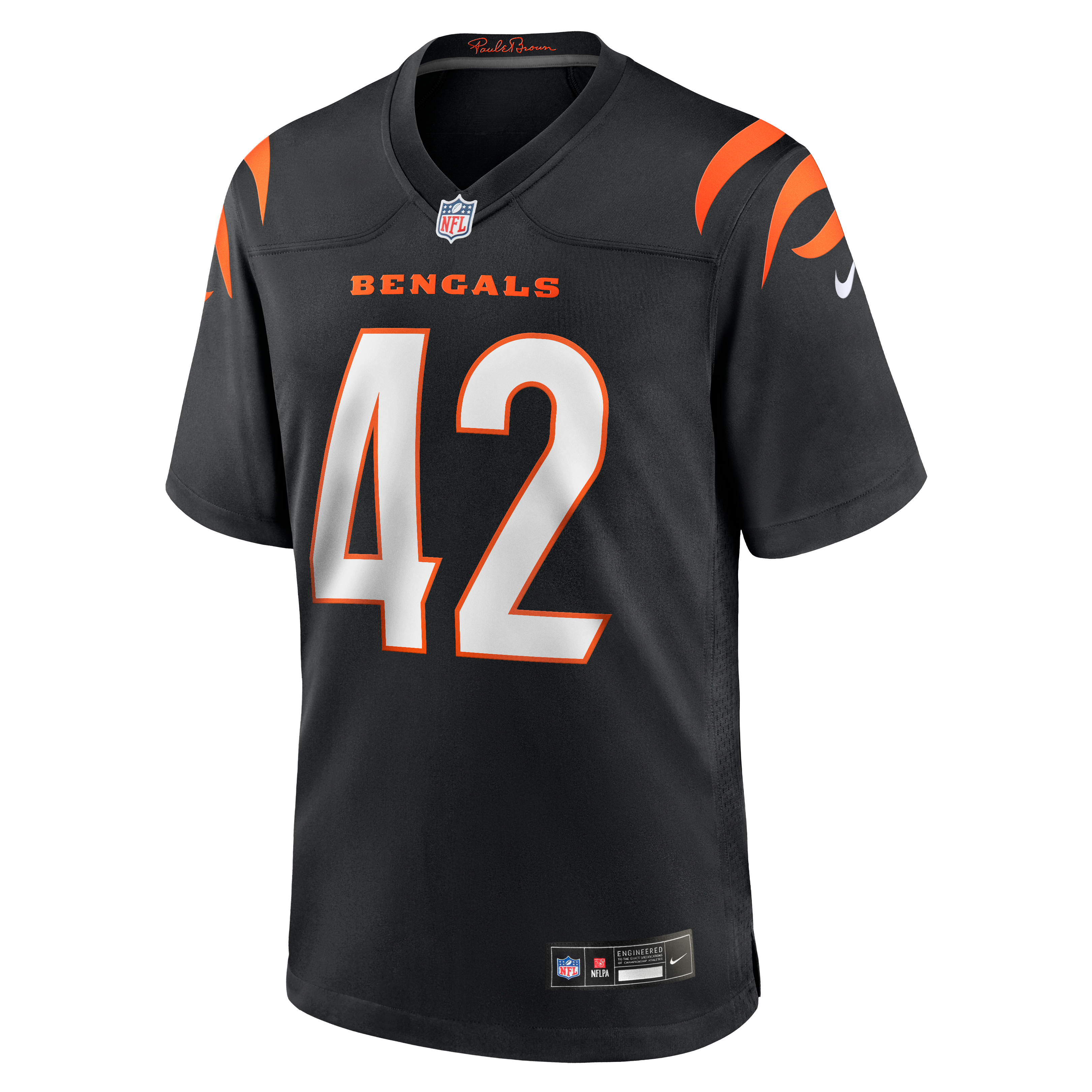 Oren Burks Cincinnati Bengals Team Game Jersey - Black - Image 3