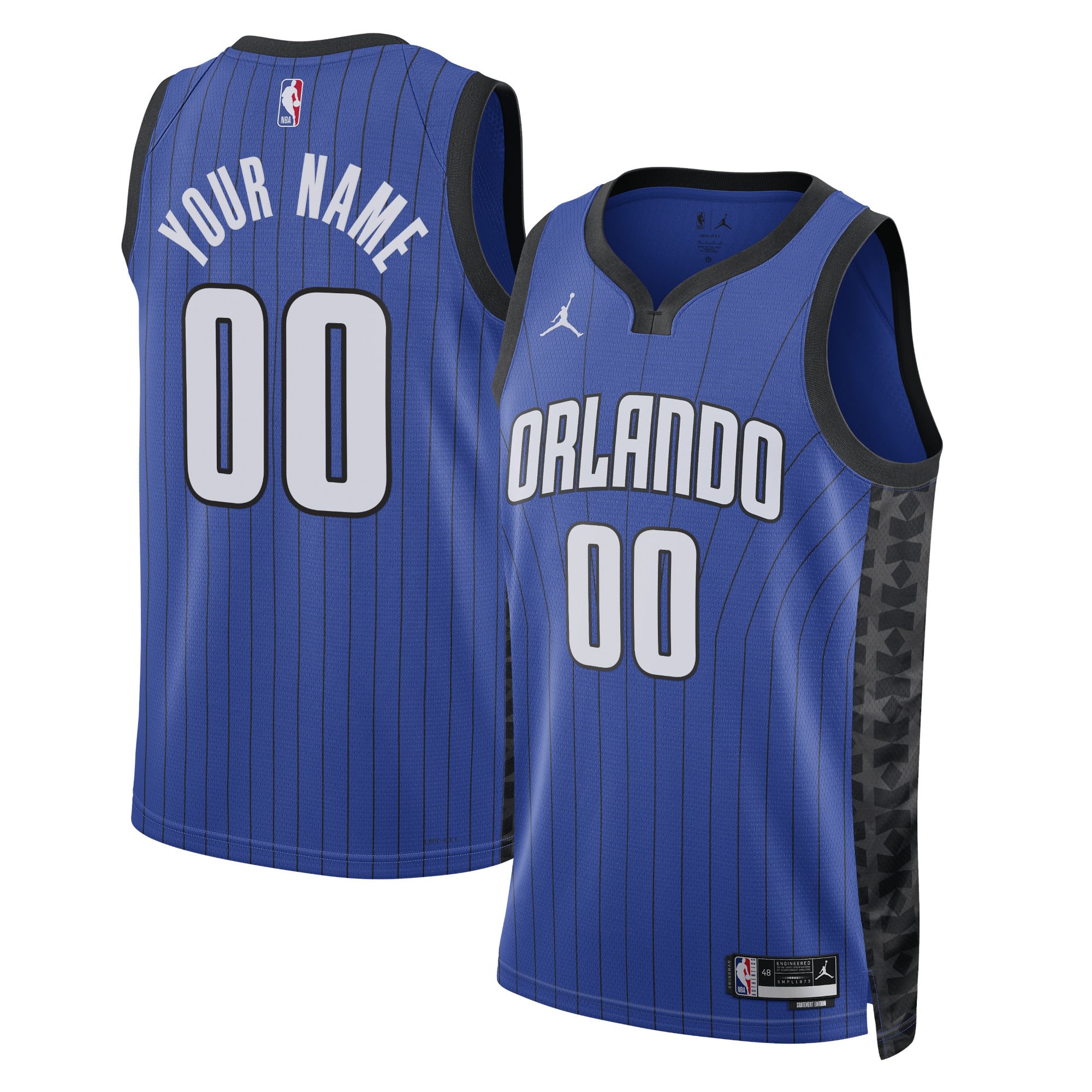 Orlando Magic Jordan Brand Unisex 2022/23 Swingman Custom Jersey - Statement Edition - Royal - Image 2